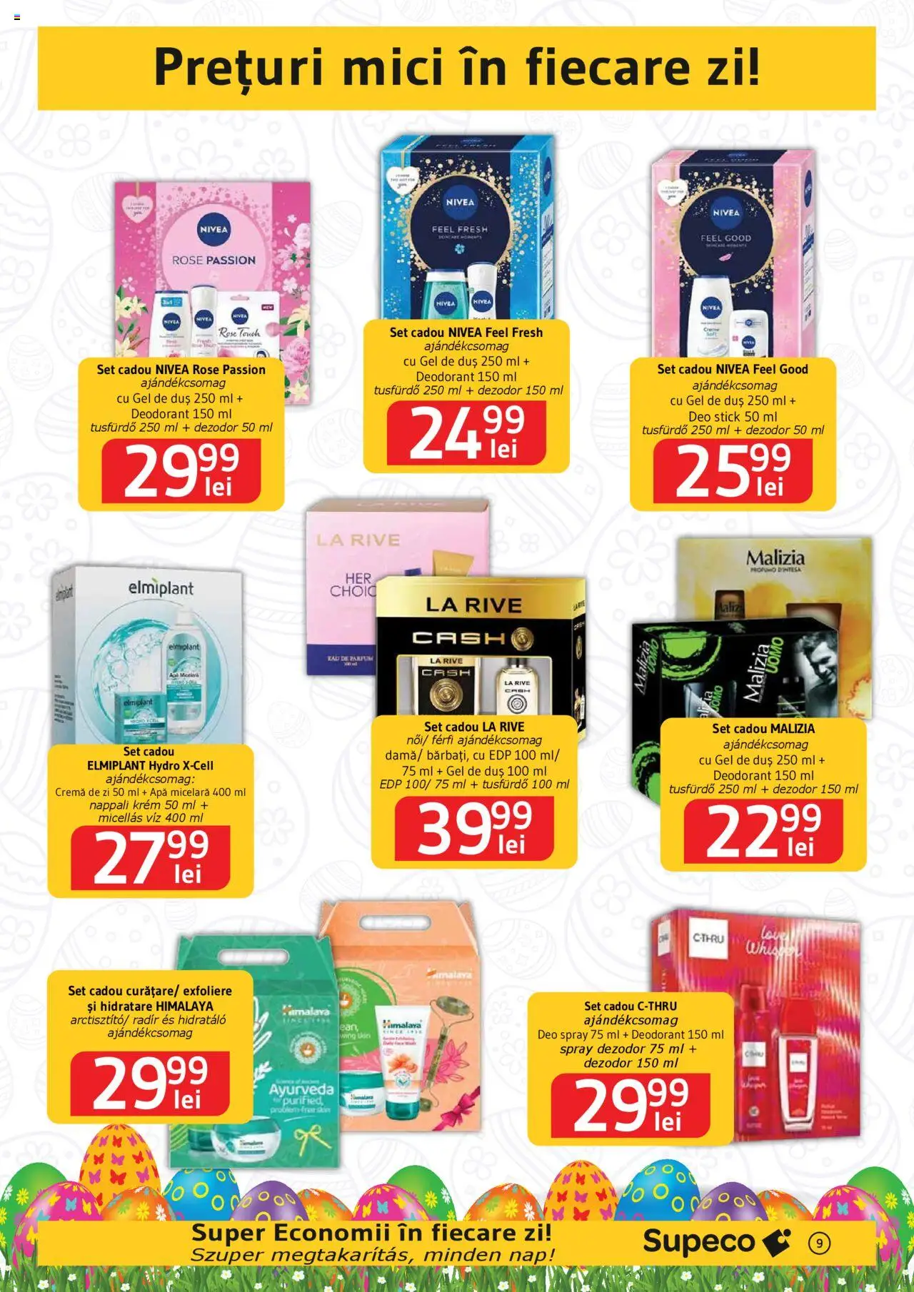 Catalog Supeco 10 - 23 Aprilie 2025 | Pagina 9 | Produse: Parfum, Apă micelară, Gel de duș, Deodorant