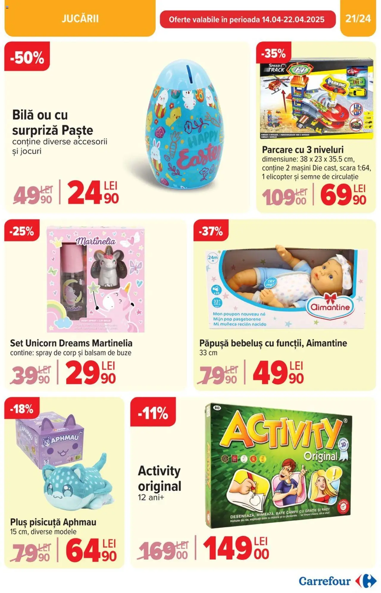 Catalog Carrefour 10 - 22 Aprilie 2025 | Pagina 21 | Produse: Body, Scară, Balsam, Paste