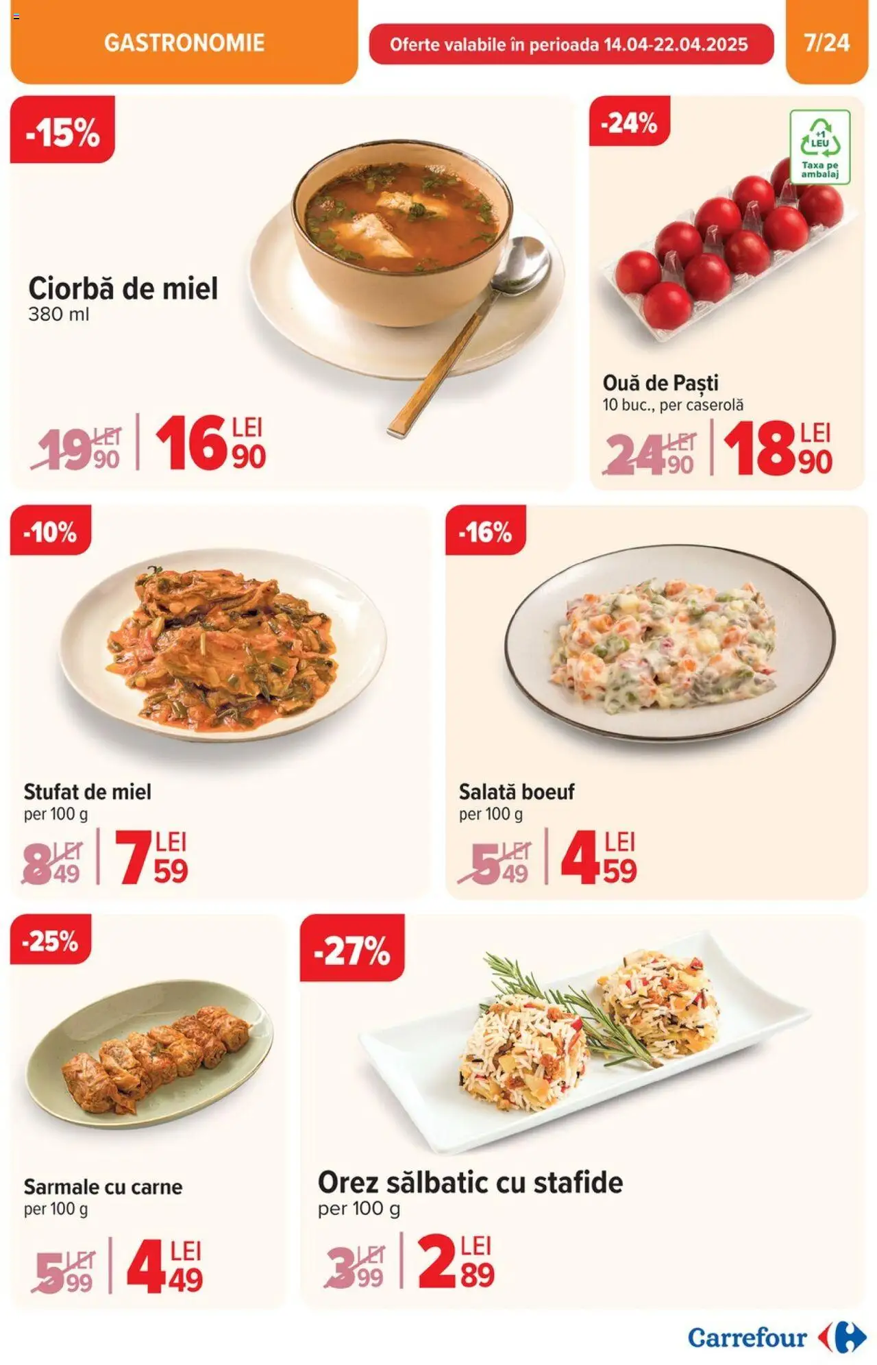 Catalog Carrefour 10 - 22 Aprilie 2025 | Pagina 7 | Produse: Ouă, Orez, Salată, Stafide
