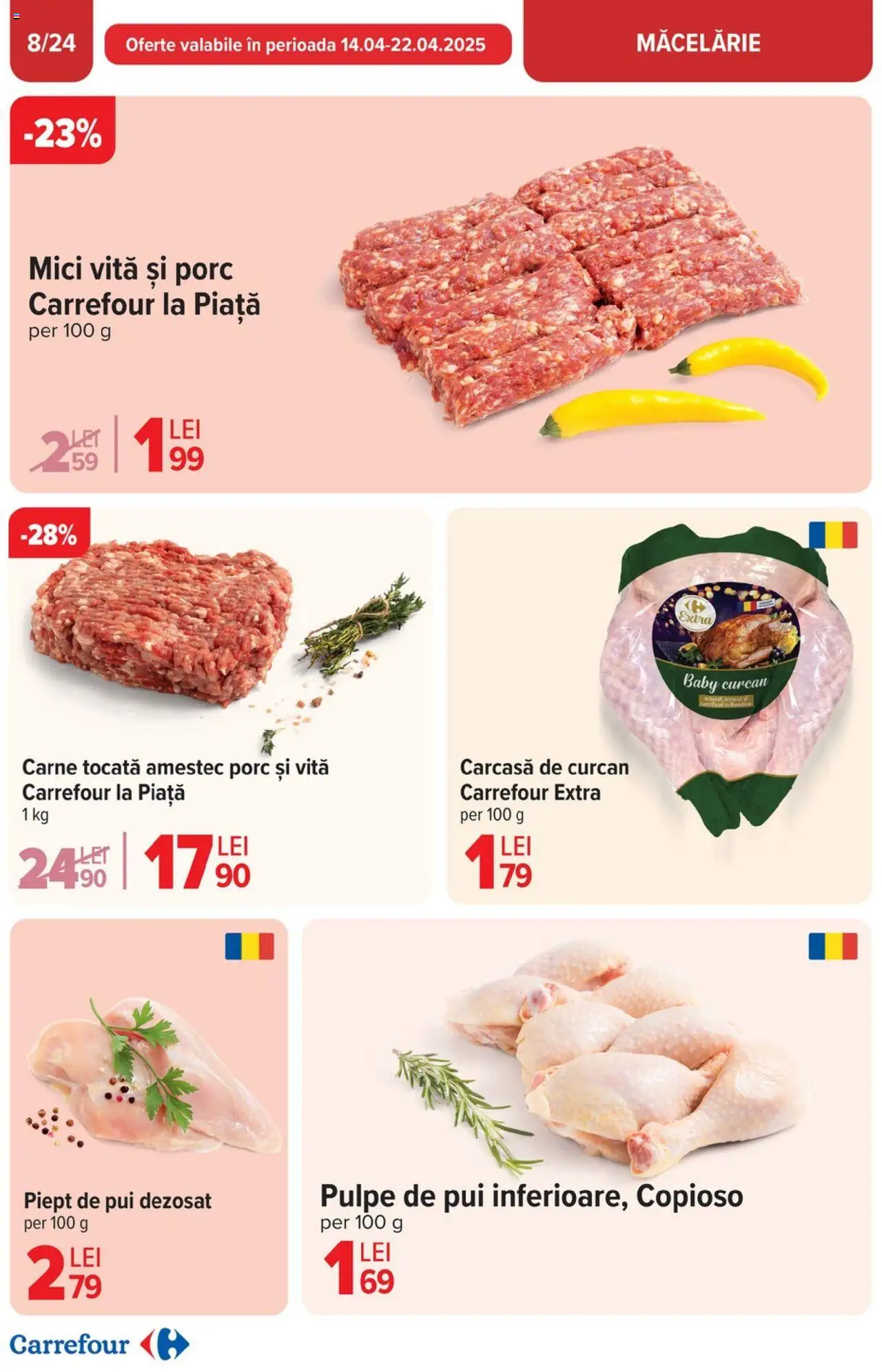 Catalog Carrefour 10 - 22 Aprilie 2025 | Pagina 8 | Produse: Carcasă, Hacıyatmaz Kedi Oyuncağı, Mici, Carne tocată