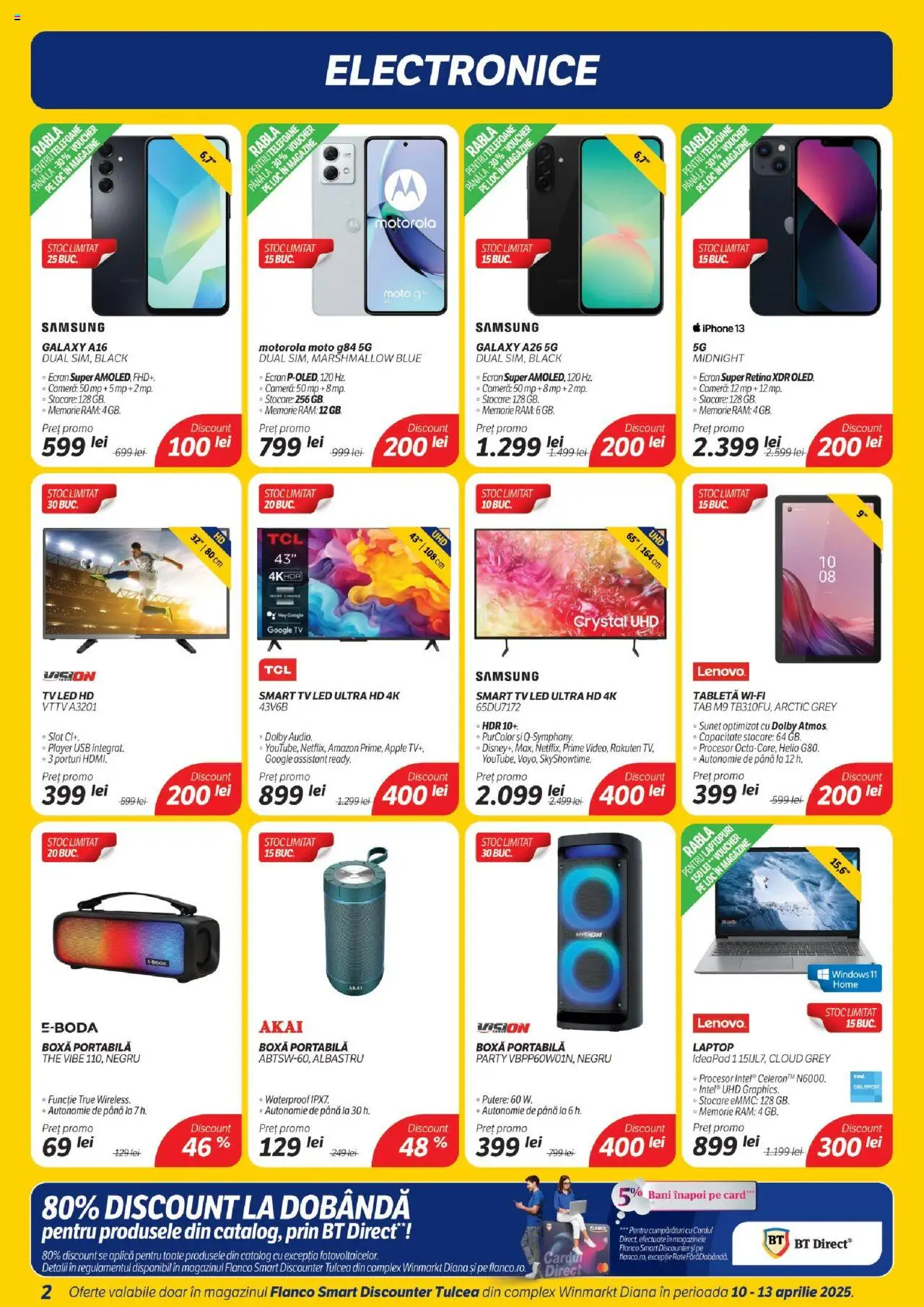 Catalog Flanco 10 - 13 Aprilie 2025 | Pagina 2 | Produse: Laptop, Memorie, Tabletă, Apple