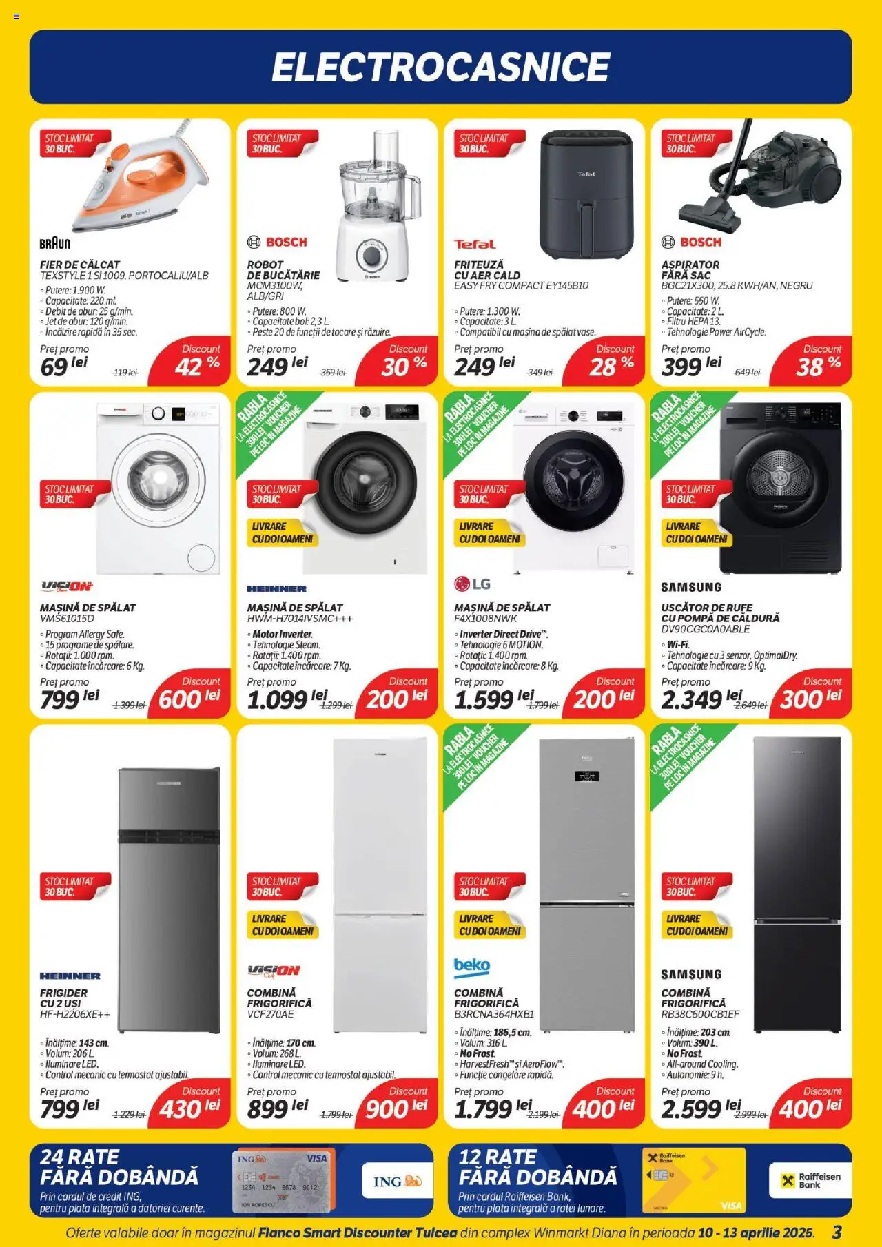 Catalog Flanco 10 - 13 Aprilie 2025 | Pagina 3 | Produse: Frigider, Robot, Friteuză, Bucătărie