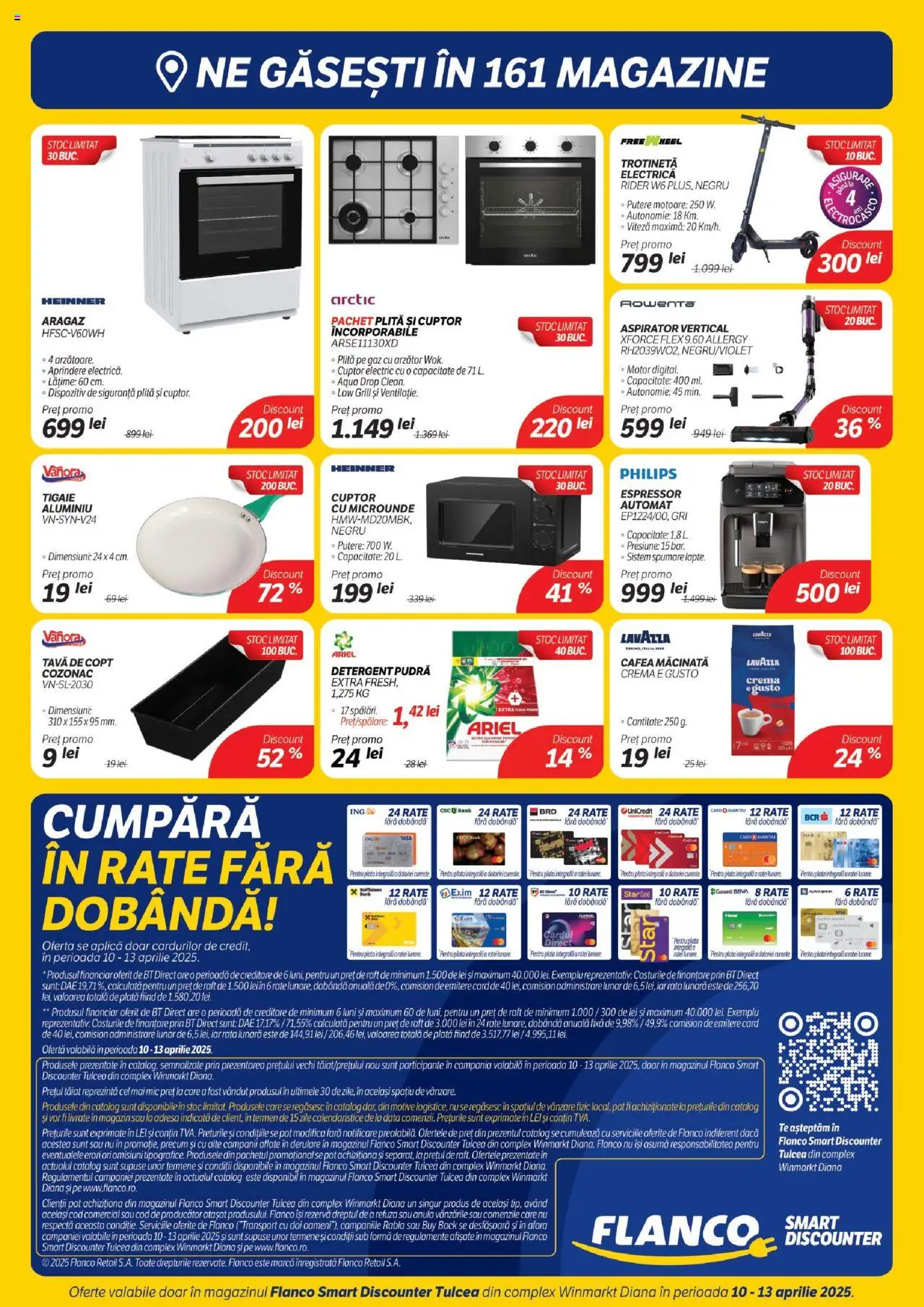 Catalog Flanco 10 - 13 Aprilie 2025 | Pagina 4 | Produse: Espressor, Aragaz, Tavă de copt, Pudră