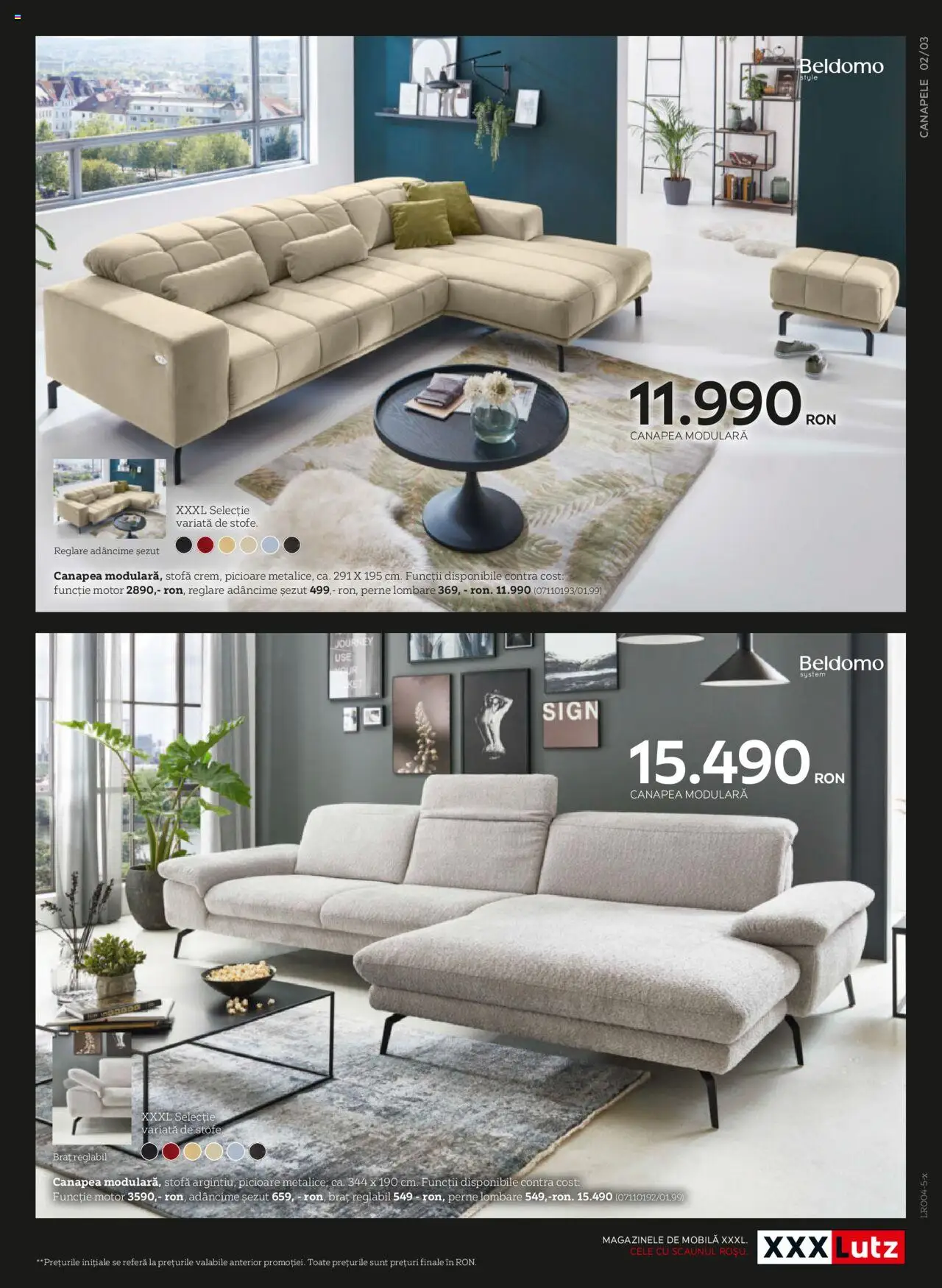 Catalog XXXLutz 7 Aprilie - 31 Decembrie 2025 | Pagina 3 | Produse: Delgeç, Canapea