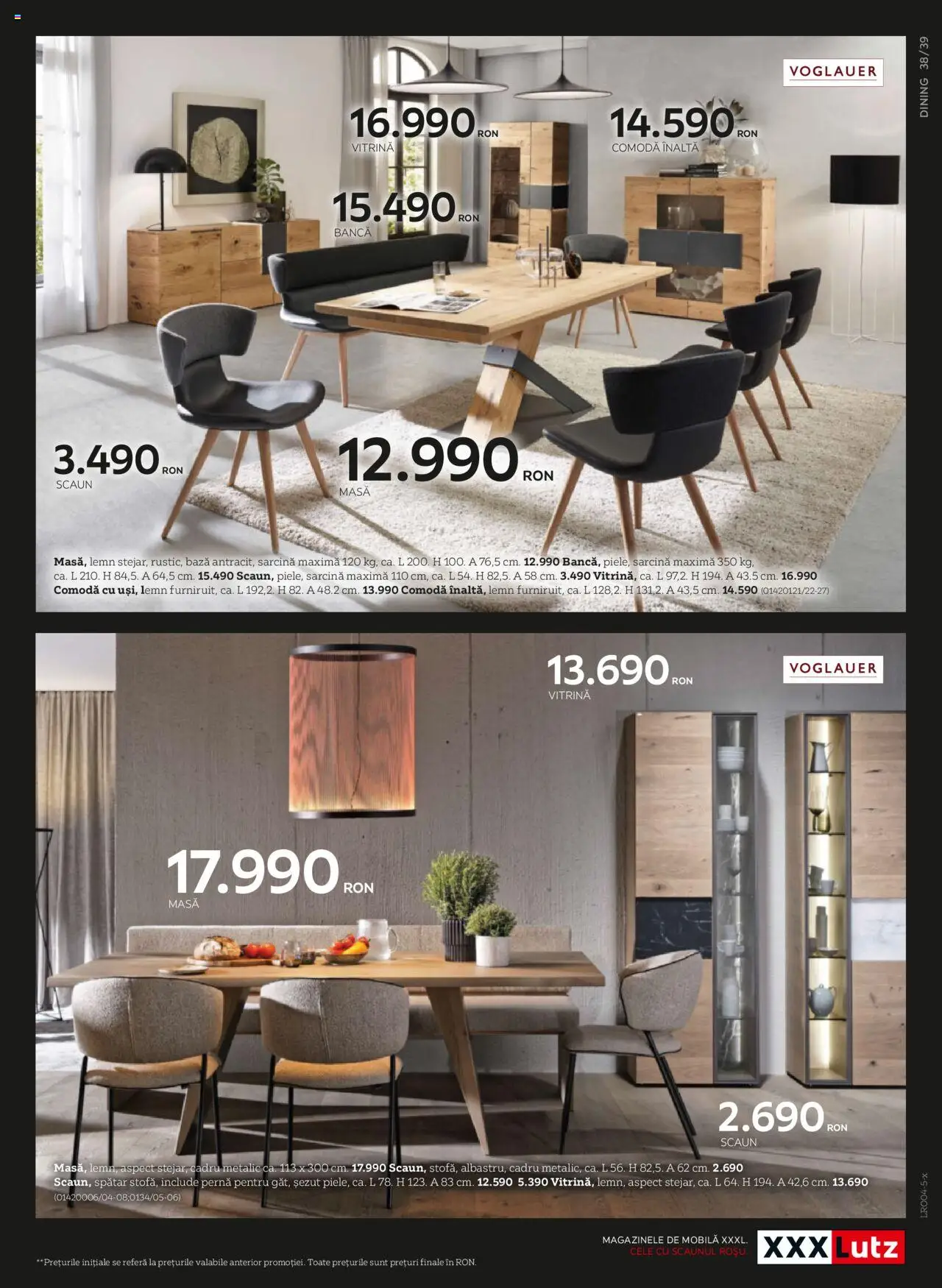 Catalog XXXLutz 7 Aprilie - 31 Decembrie 2025 | Pagina 39 | Produse: Pernă, Masă, Scaun, Comodă