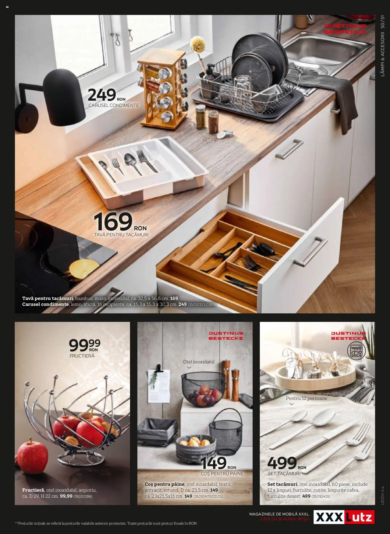 Catalog XXXLutz 7 Aprilie - 31 Decembrie 2025 | Pagina 51 | Produse: Coș, Pâine, Condimente