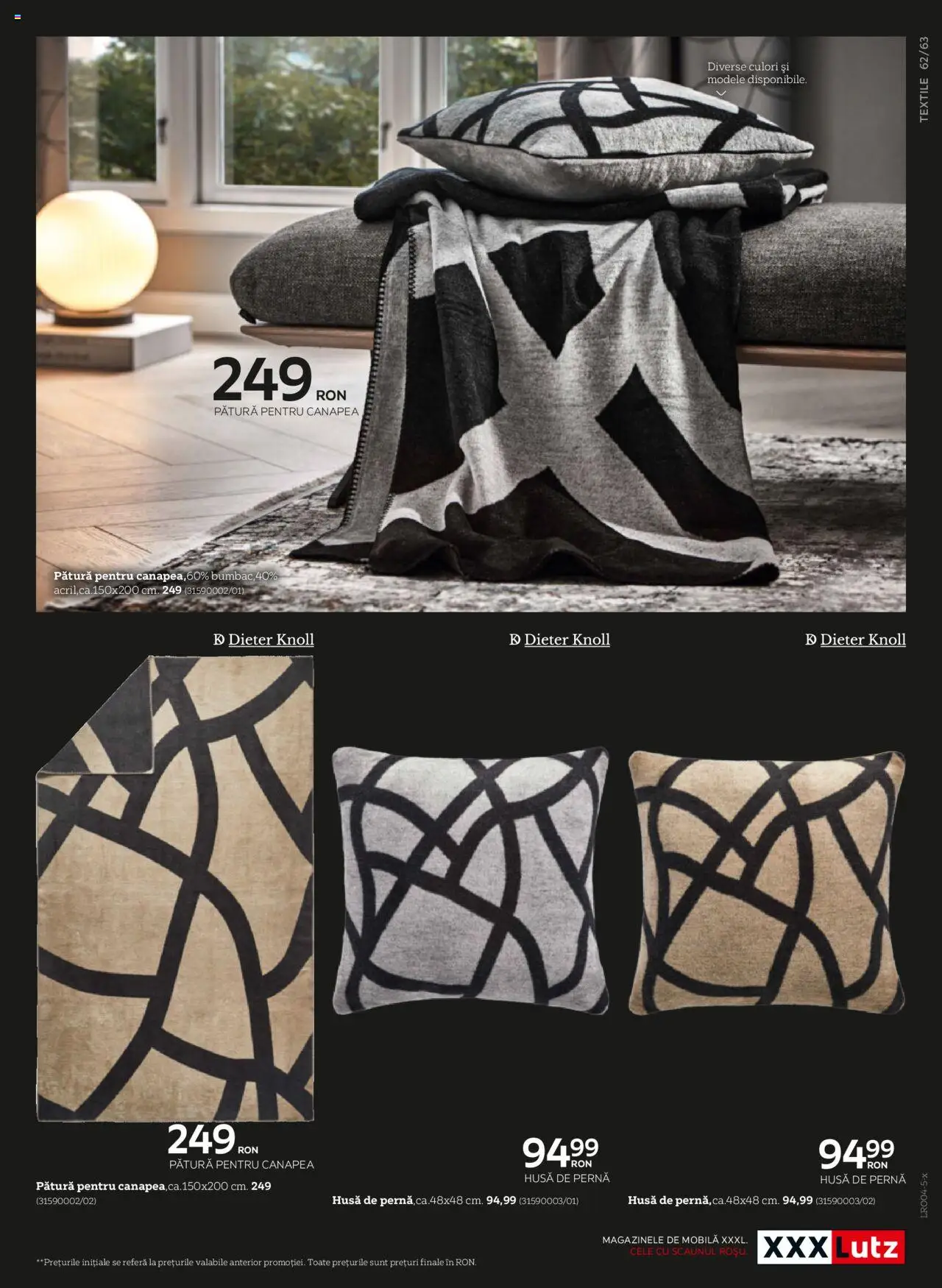 Catalog XXXLutz 7 Aprilie - 31 Decembrie 2025 | Pagina 63 | Produse: Pernă, Pătură, Canapea