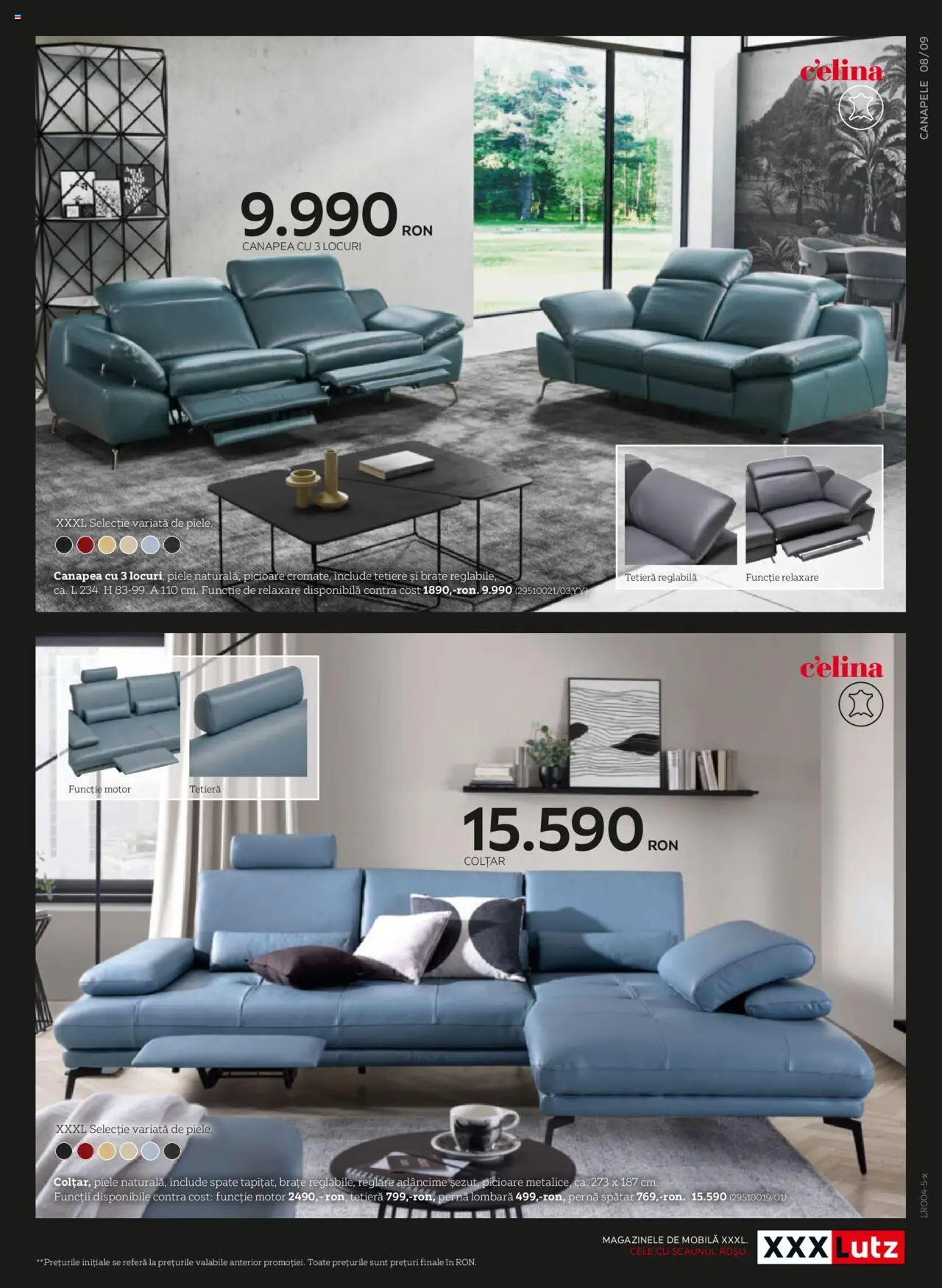 Catalog XXXLutz 7 Aprilie - 31 Decembrie 2025 | Pagina 9 | Produse: Pernă, Canapea, Colțar