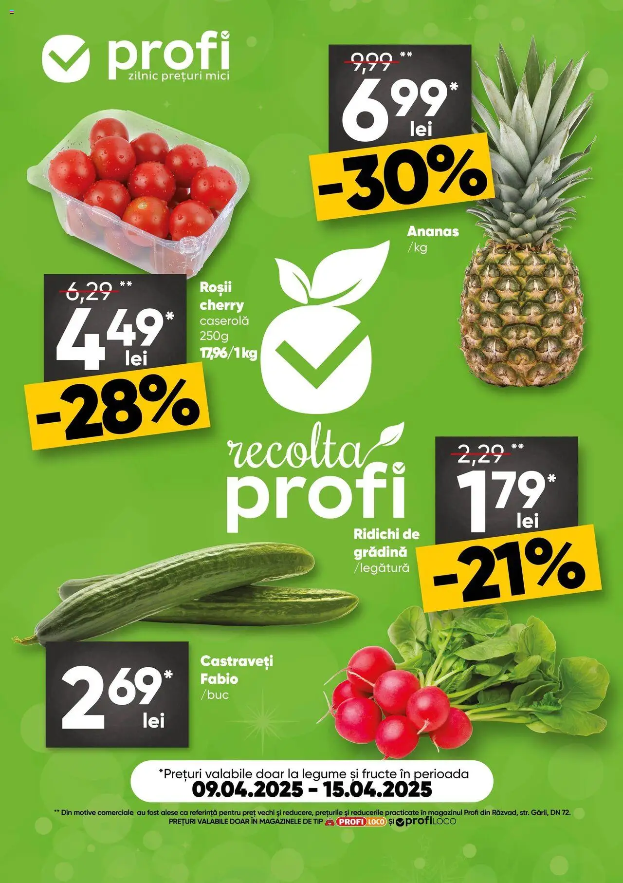 Catalog Profi 9 - 15 Aprilie 2025 | Pagina 1 | Produse: Ananas, Castraveți, Legume, Fructe