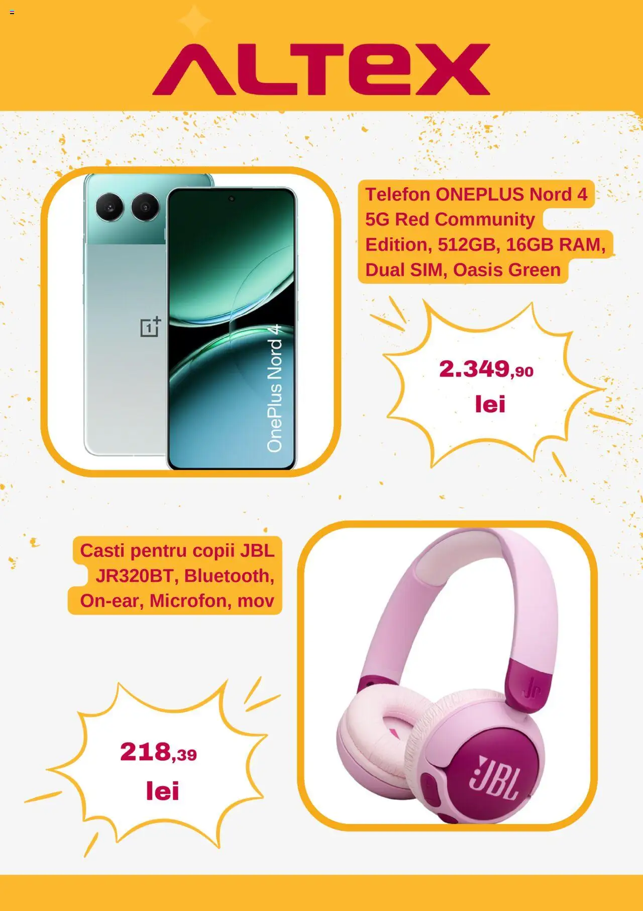 Catalog Altex 10 - 16 Aprilie 2025 | Pagina 2 | Produse: Telefon, Căști