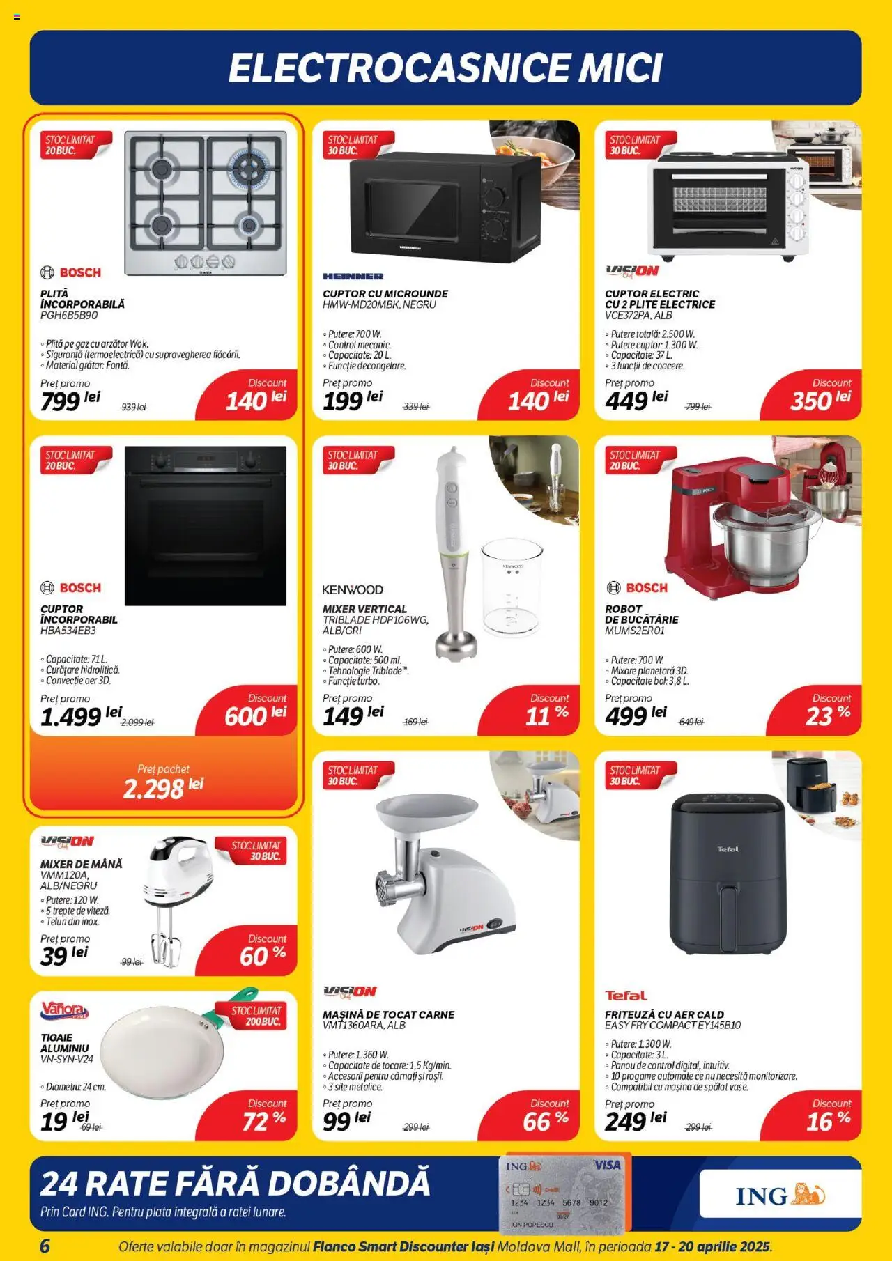 Catalog Flanco 17 - 20 Aprilie 2025 | Pagina 6 | Produse: Cuptor, Plită, Tigaie, Robot