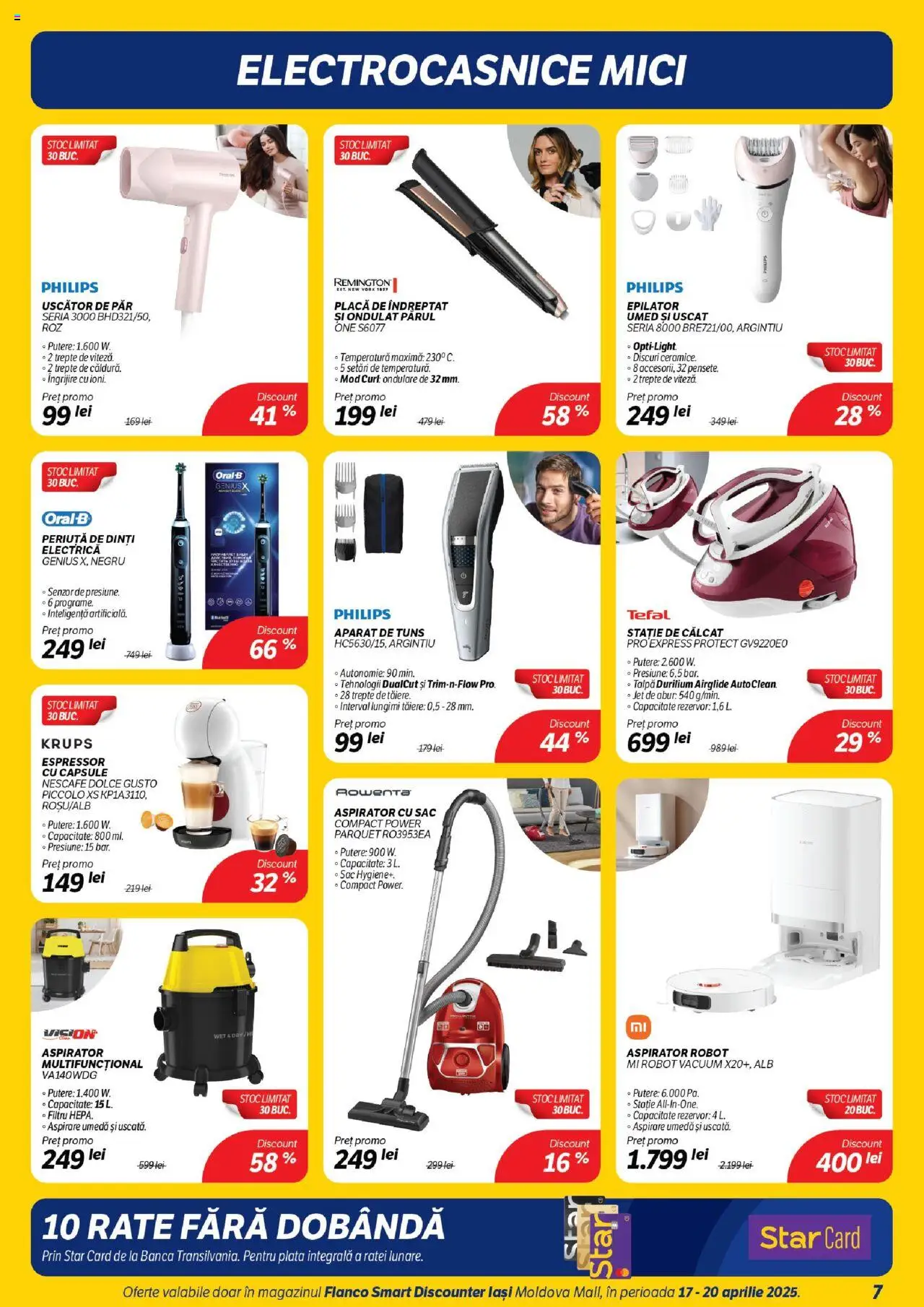 Catalog Flanco 17 - 20 Aprilie 2025 | Pagina 7 | Produse: Aspirator robot, Aspirator, Uscător De Păr, Periuță De Dinți Electrică