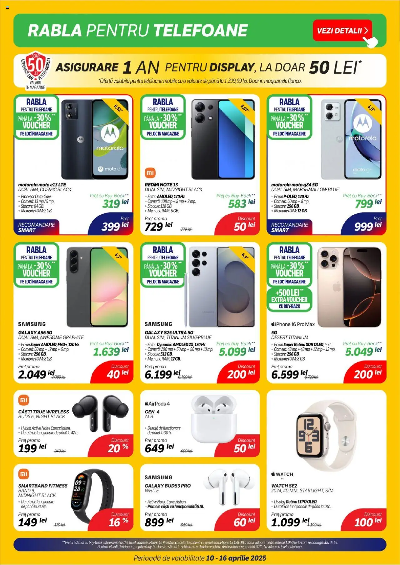 Catalog Flanco 10 - 16 Aprilie 2025 | Pagina 2 | Produse: Telefon, Memorie, Căști, Cameră