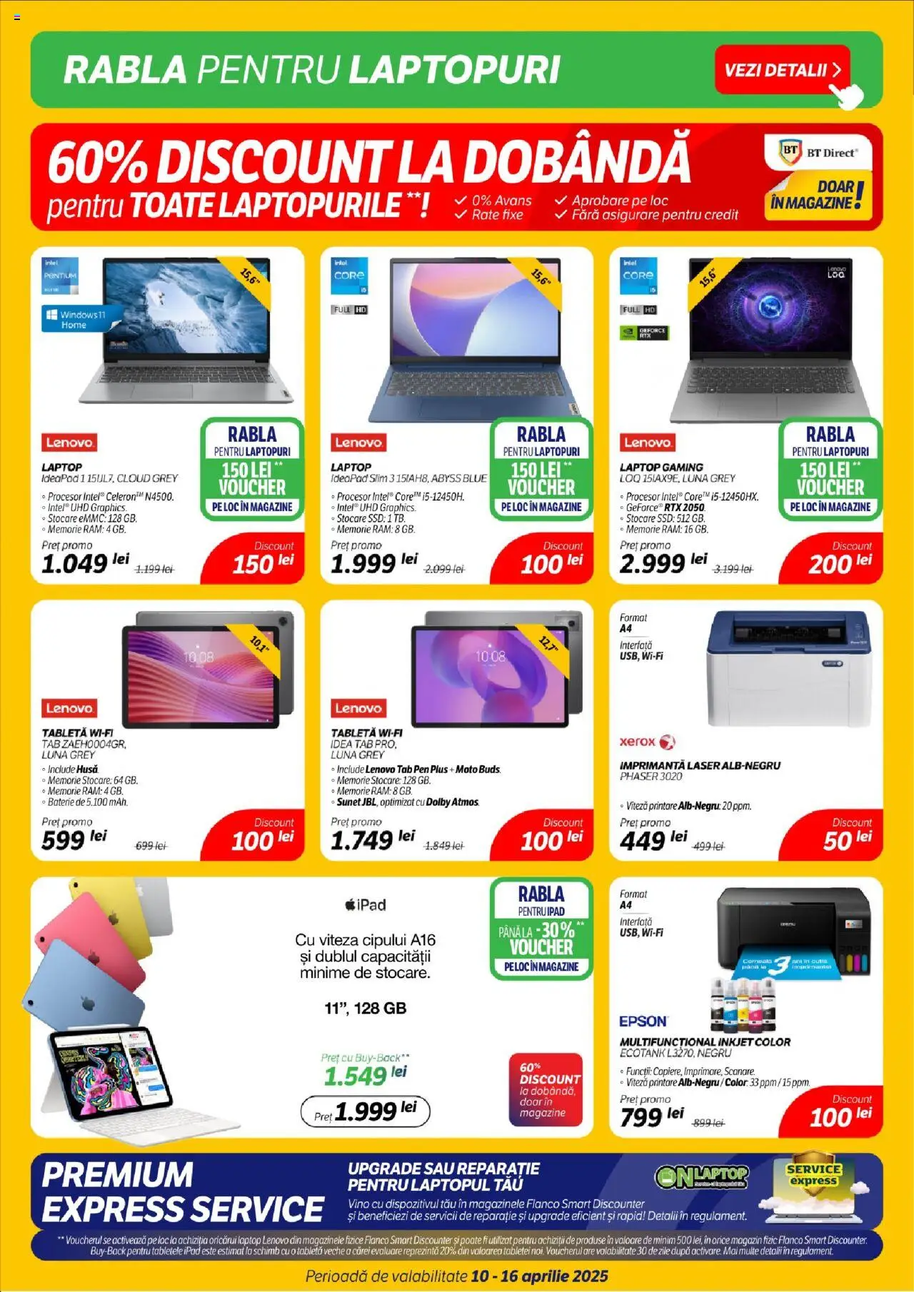 Catalog Flanco 10 - 16 Aprilie 2025 | Pagina 5 | Produse: Laptop, Memorie, Tabletă, Imprimantă