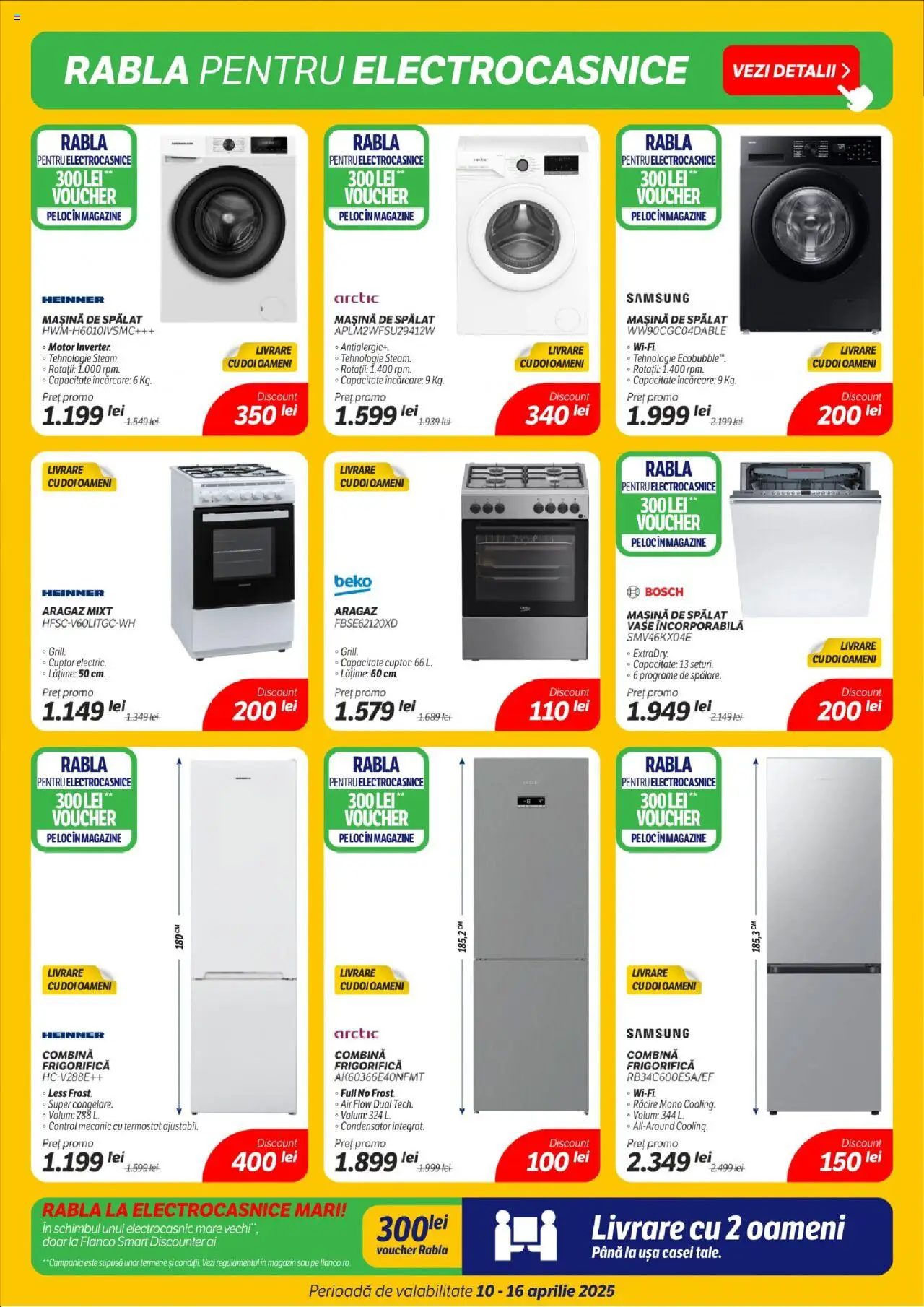 Catalog Flanco 10 - 16 Aprilie 2025 | Pagina 6 | Produse: Mașină De Spălat, Cuptor, Ușă, Combină frigorifică