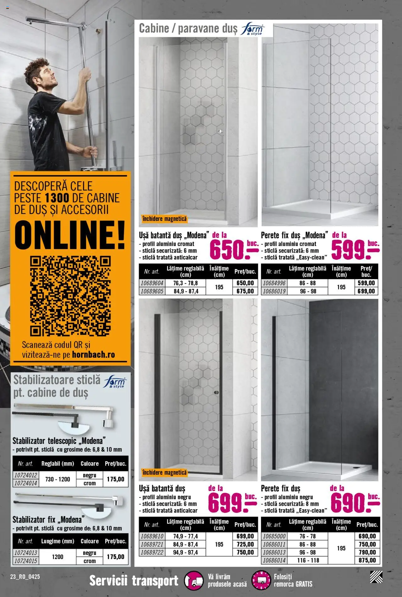 Catalog Hornbach 10 Aprilie - 11 Mai 2025 | Pagina 23 | Produse: Duș, Pește, Ușă