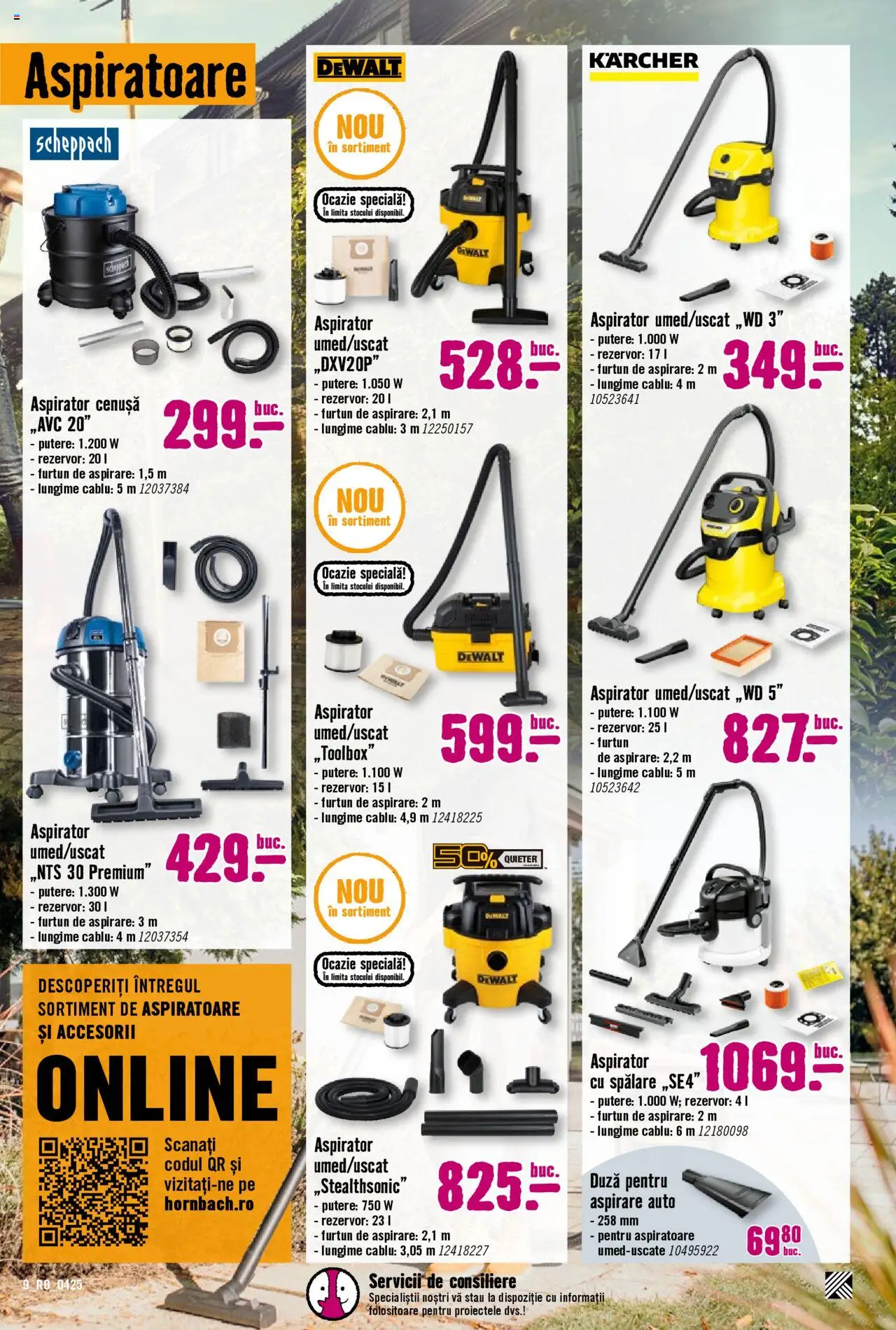 Catalog Hornbach 10 Aprilie - 11 Mai 2025 | Pagina 9 | Produse: Cablu, Aspirator
