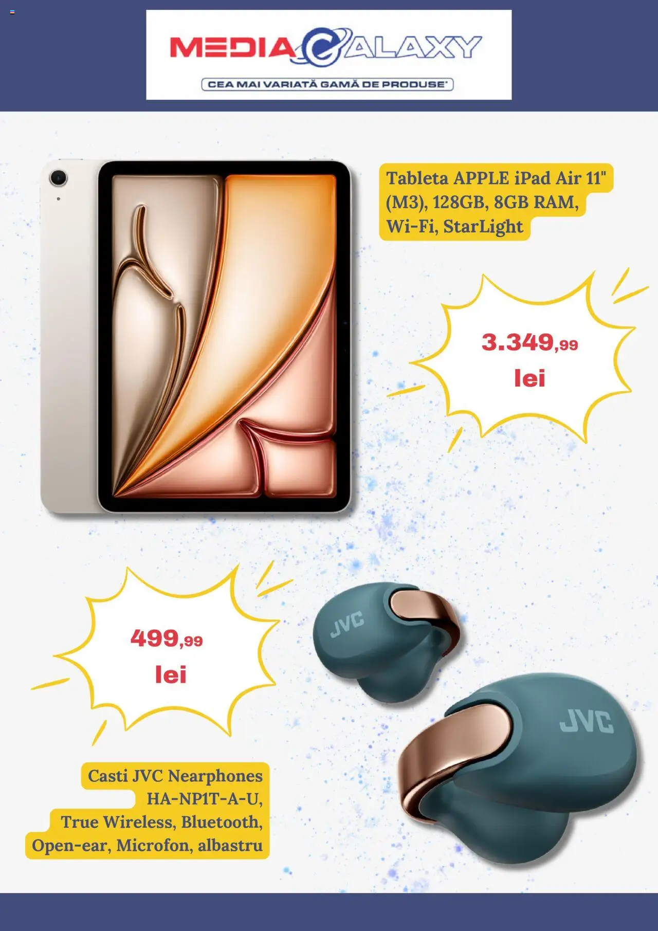 Catalog Media Galaxy 10 - 16 Aprilie 2025 | Pagina 2 | Produse: Tabletă, Căști, Apple