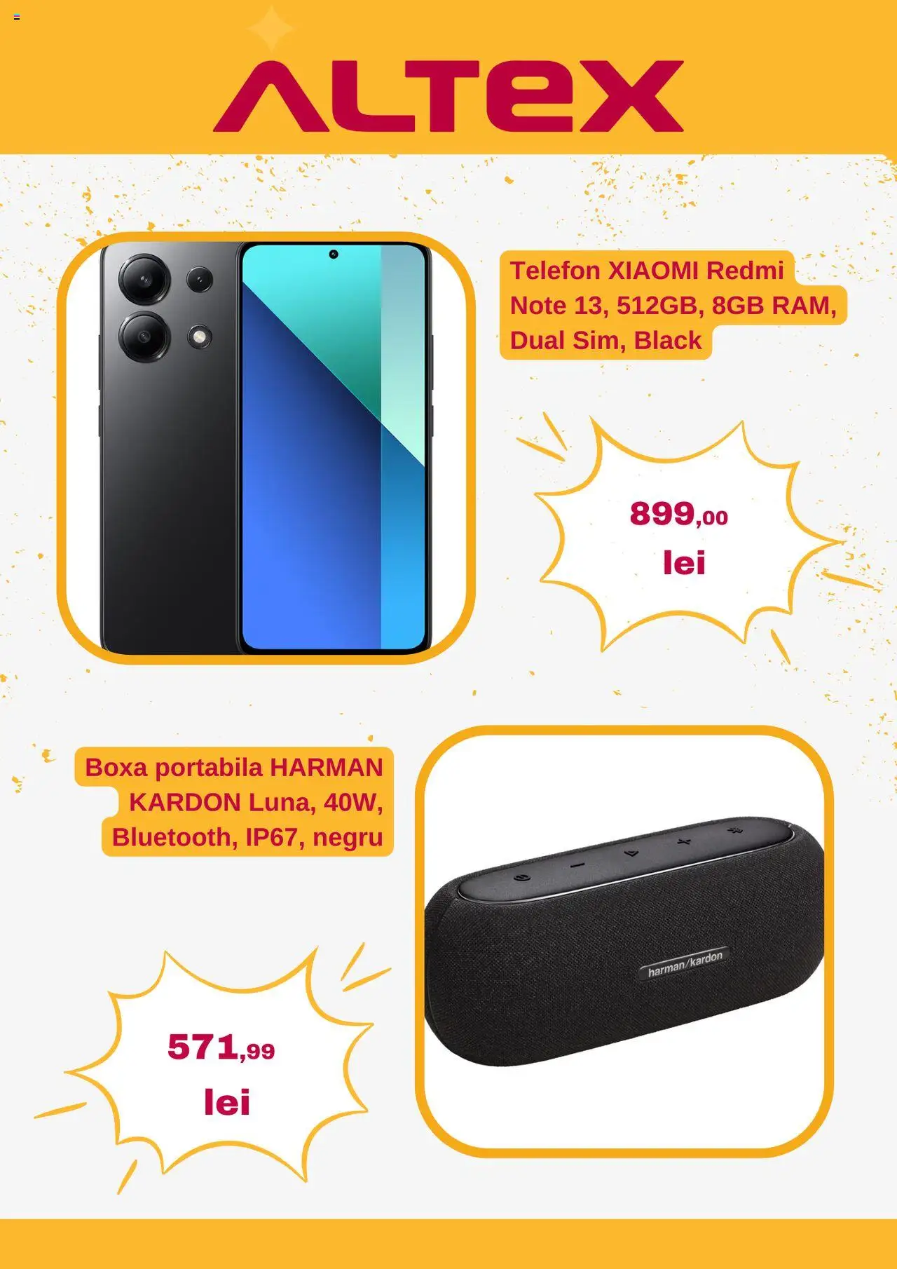 Catalog Altex 17 - 23 Aprilie 2025 | Pagina 2 | Produse: Telefon, Boxă portabilă