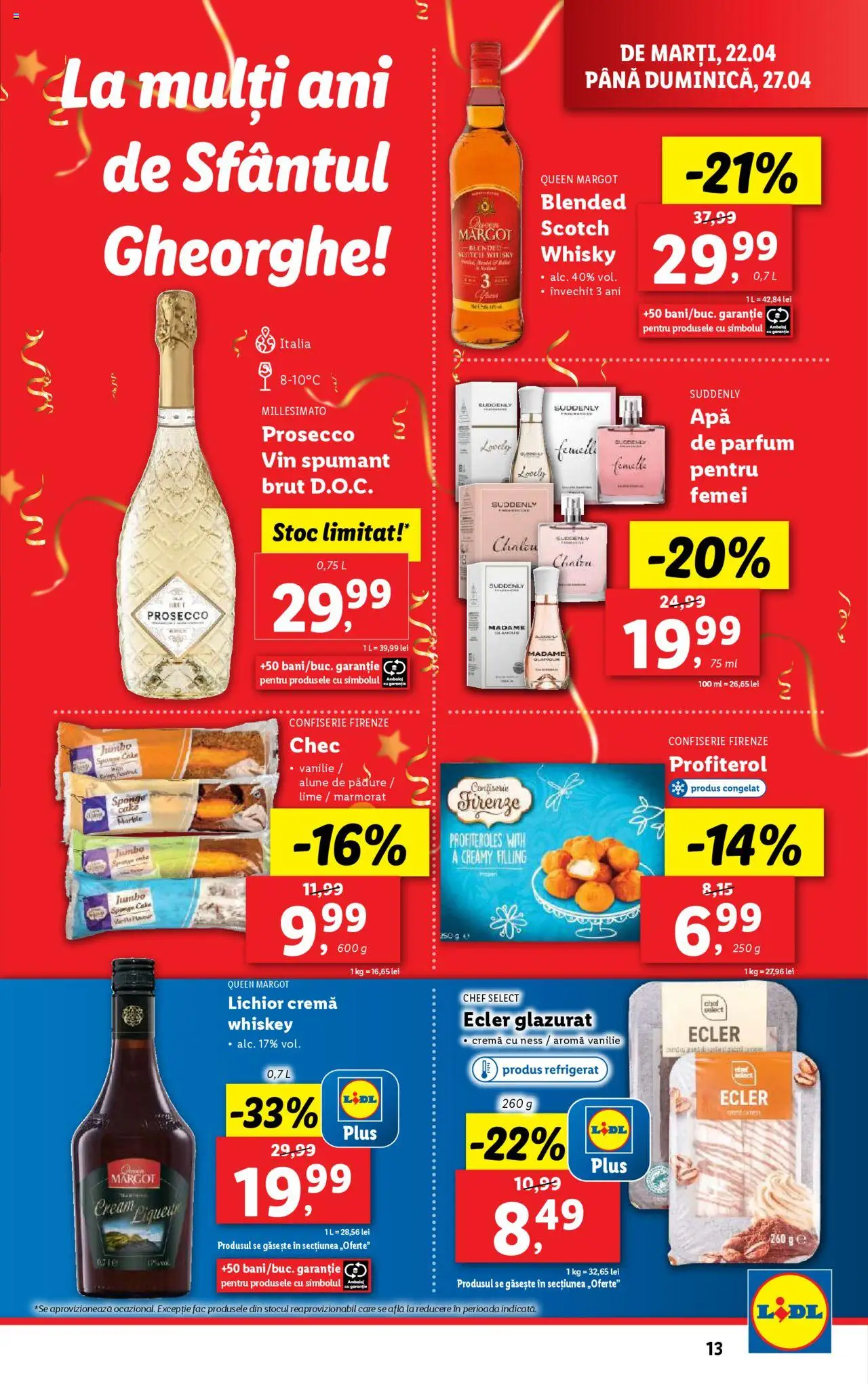 Catalog LIDL 22 - 27 Aprilie 2025 | Pagina 13 | Produse: Parfum, Alune, Lichior, Cremă