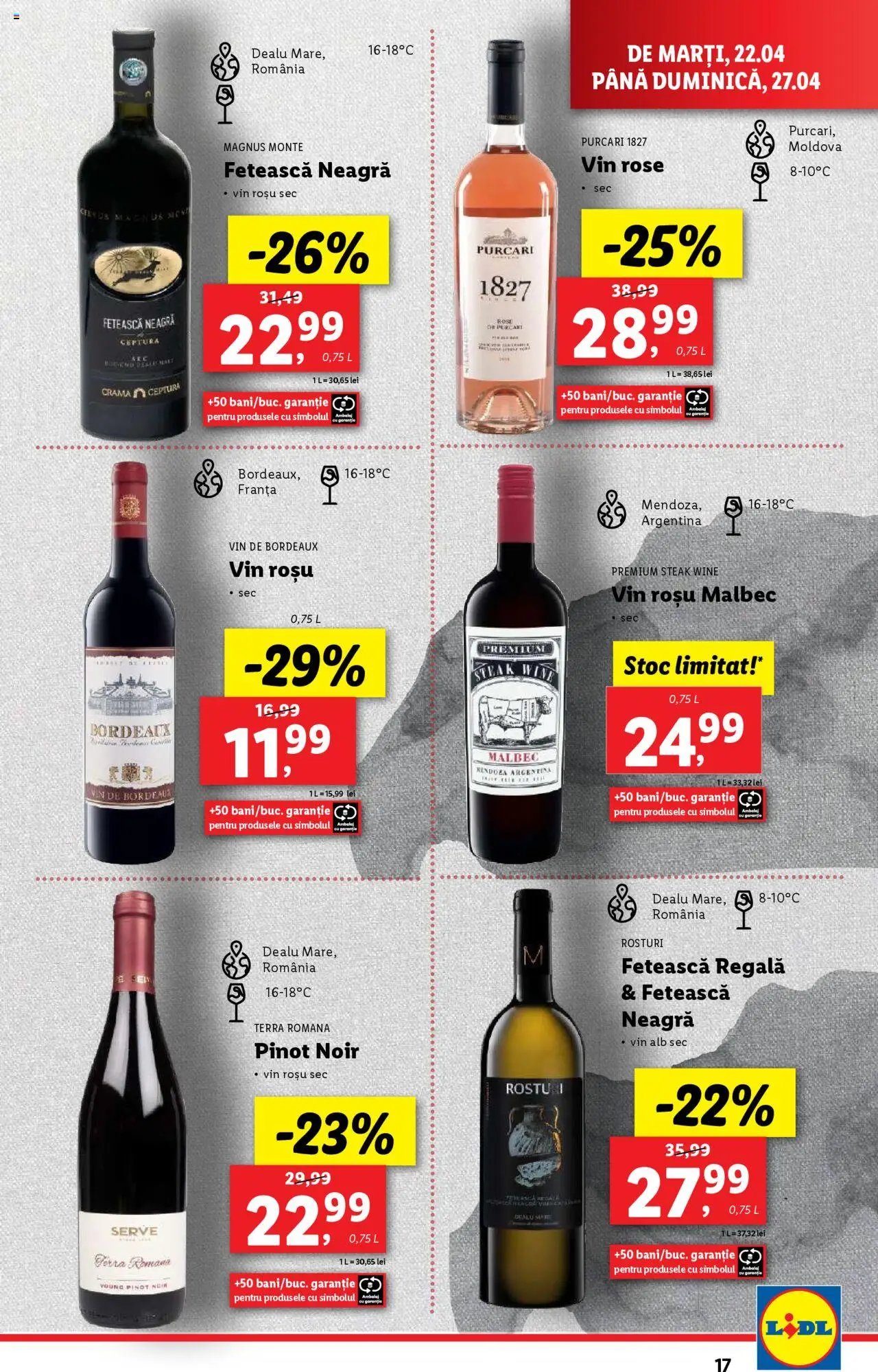 Catalog LIDL 22 - 27 Aprilie 2025 | Pagina 17 | Produse: Vin