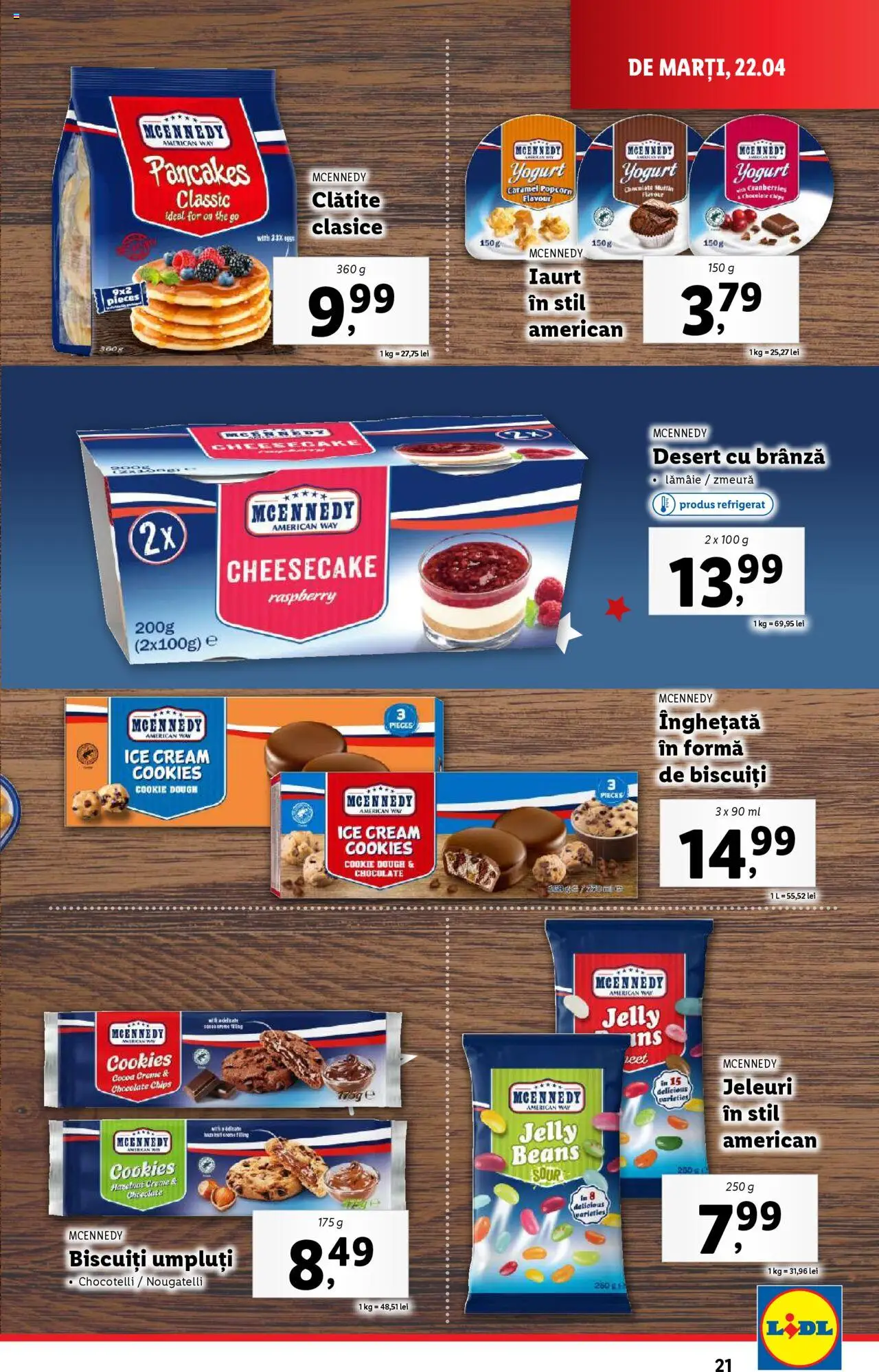 Catalog LIDL 22 - 27 Aprilie 2025 | Pagina 21 | Produse: Zmeură, Clătite, Înghețată, Lămâie
