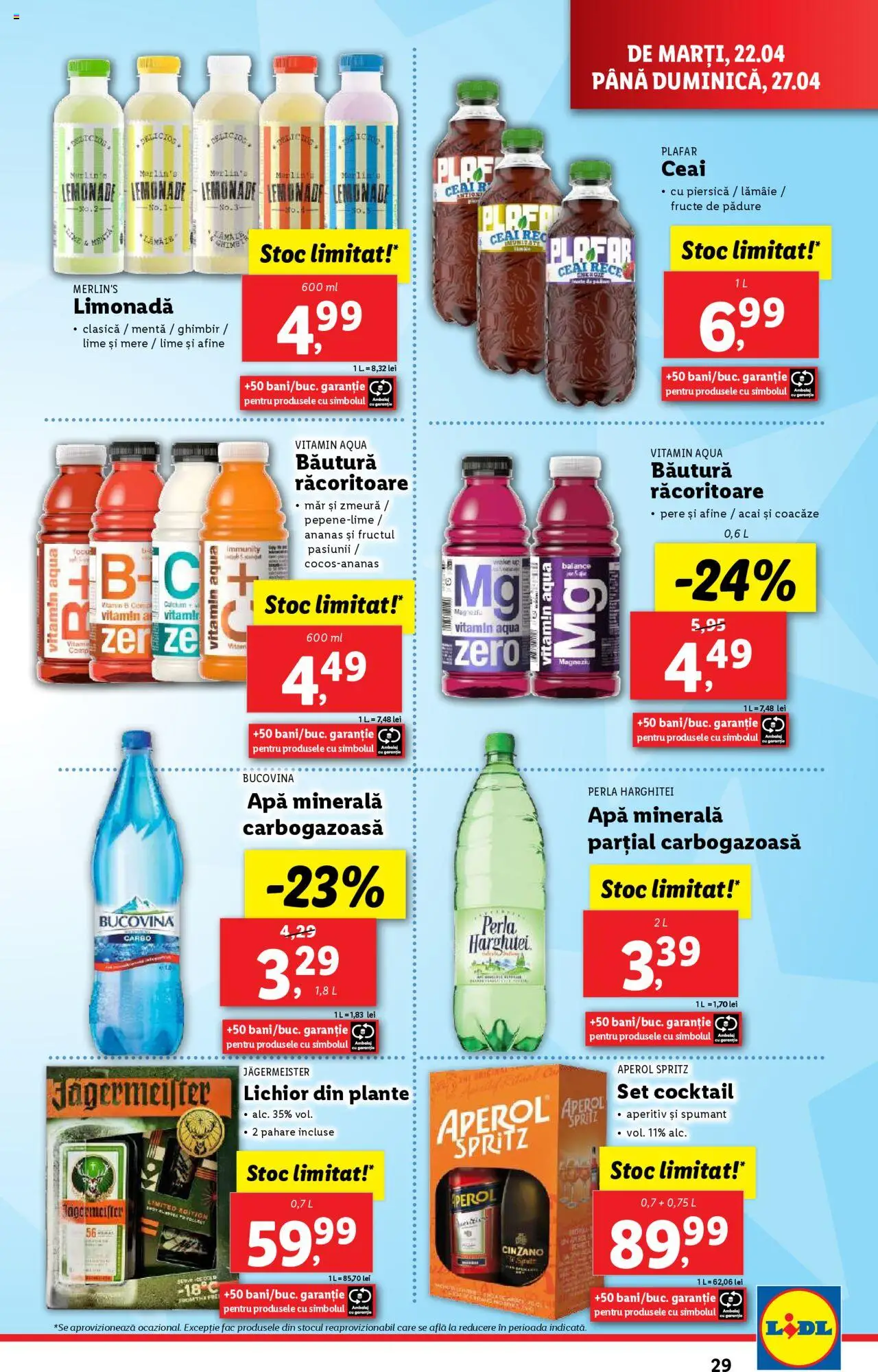 Catalog LIDL 22 - 27 Aprilie 2025 | Pagina 29 | Produse: Lime, Yazı tahtası kalemi, Cocktail, Fructe