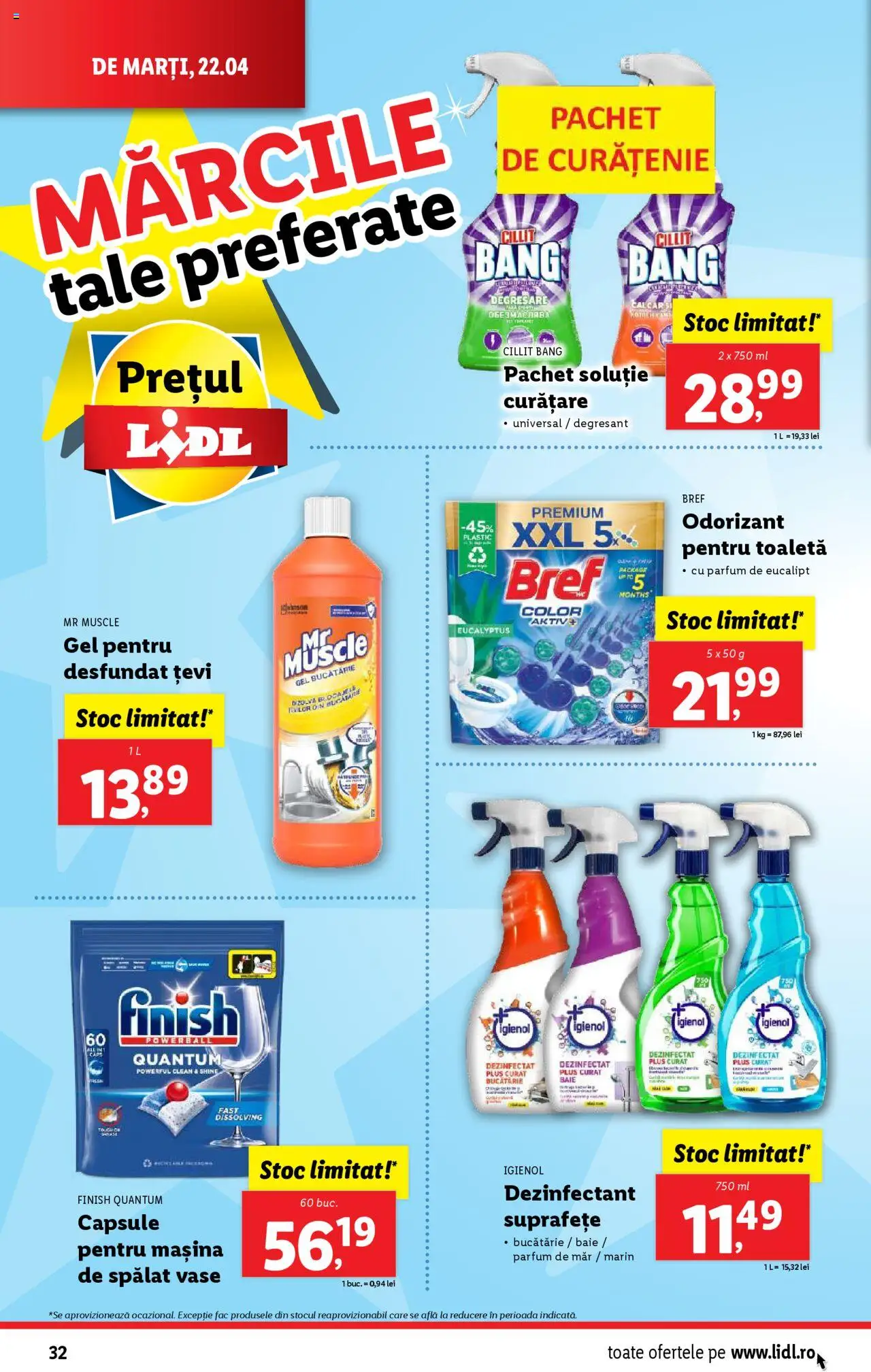 Catalog LIDL 22 - 27 Aprilie 2025 | Pagina 32 | Produse: Pomelo, Bucătărie, Toaletă, Parfum