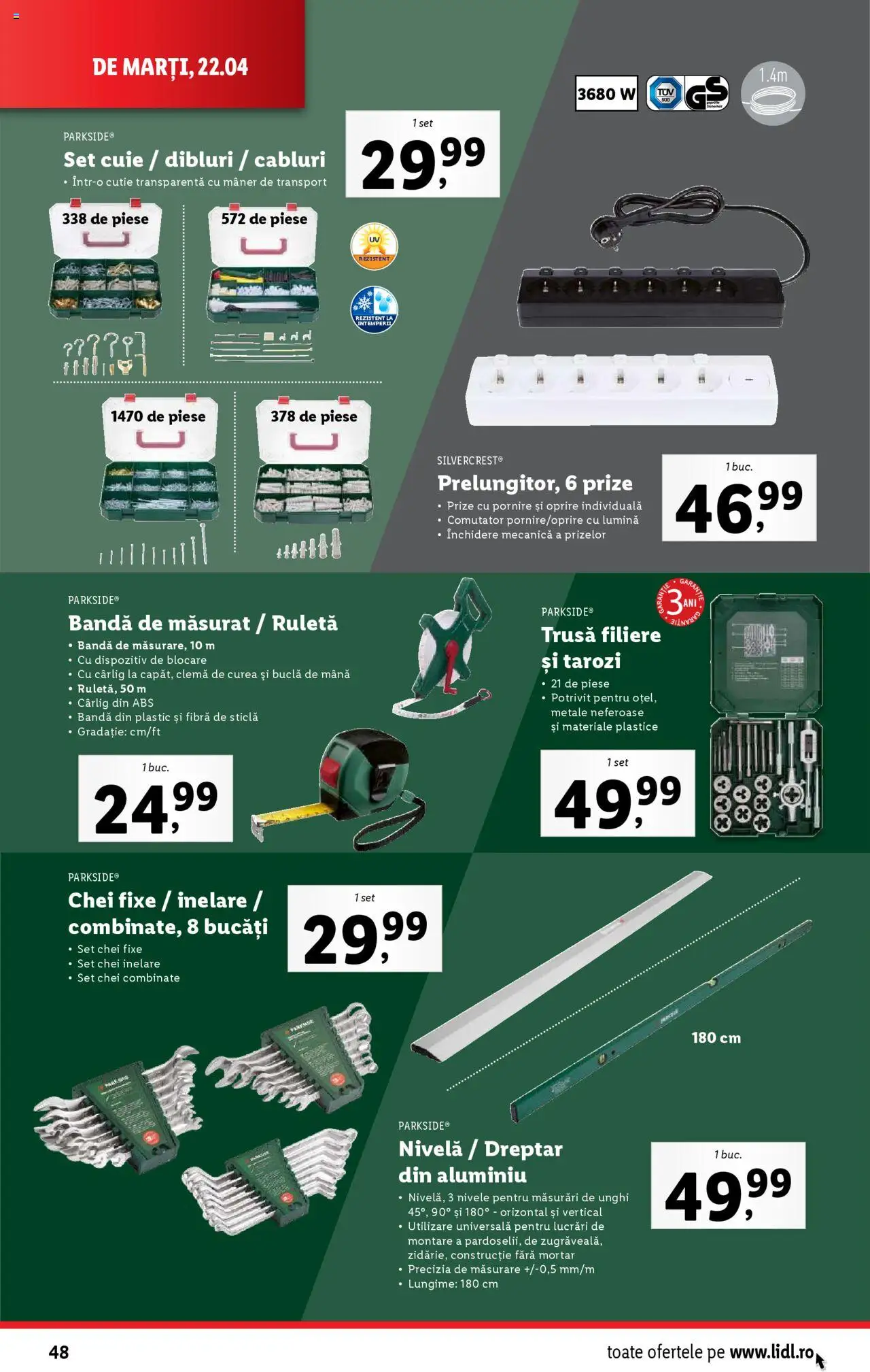 Catalog LIDL 22 - 27 Aprilie 2025 | Pagina 48 | Produse: Tavuk suyu, Prize, Cutie, Mortar