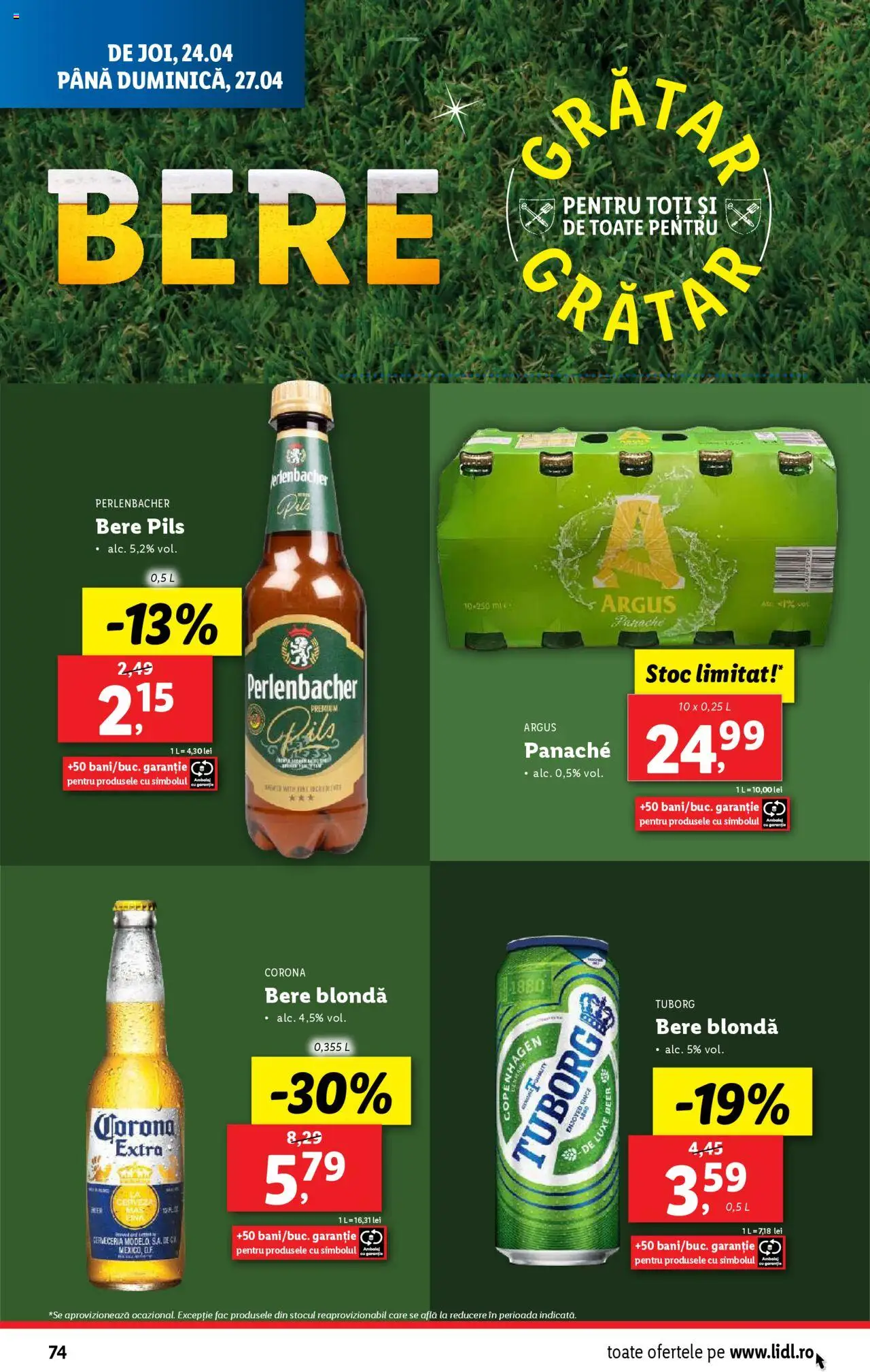 Catalog LIDL 22 - 27 Aprilie 2025 | Pagina 74 | Produse: Bere