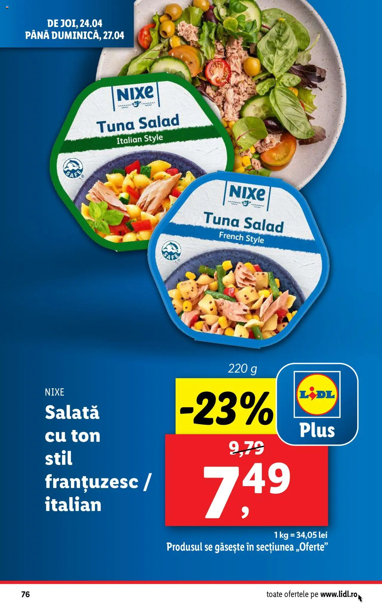 Catalog LIDL 22 - 27 Aprilie 2025 | Pagina 76 | Produse: Delgeç, Salată