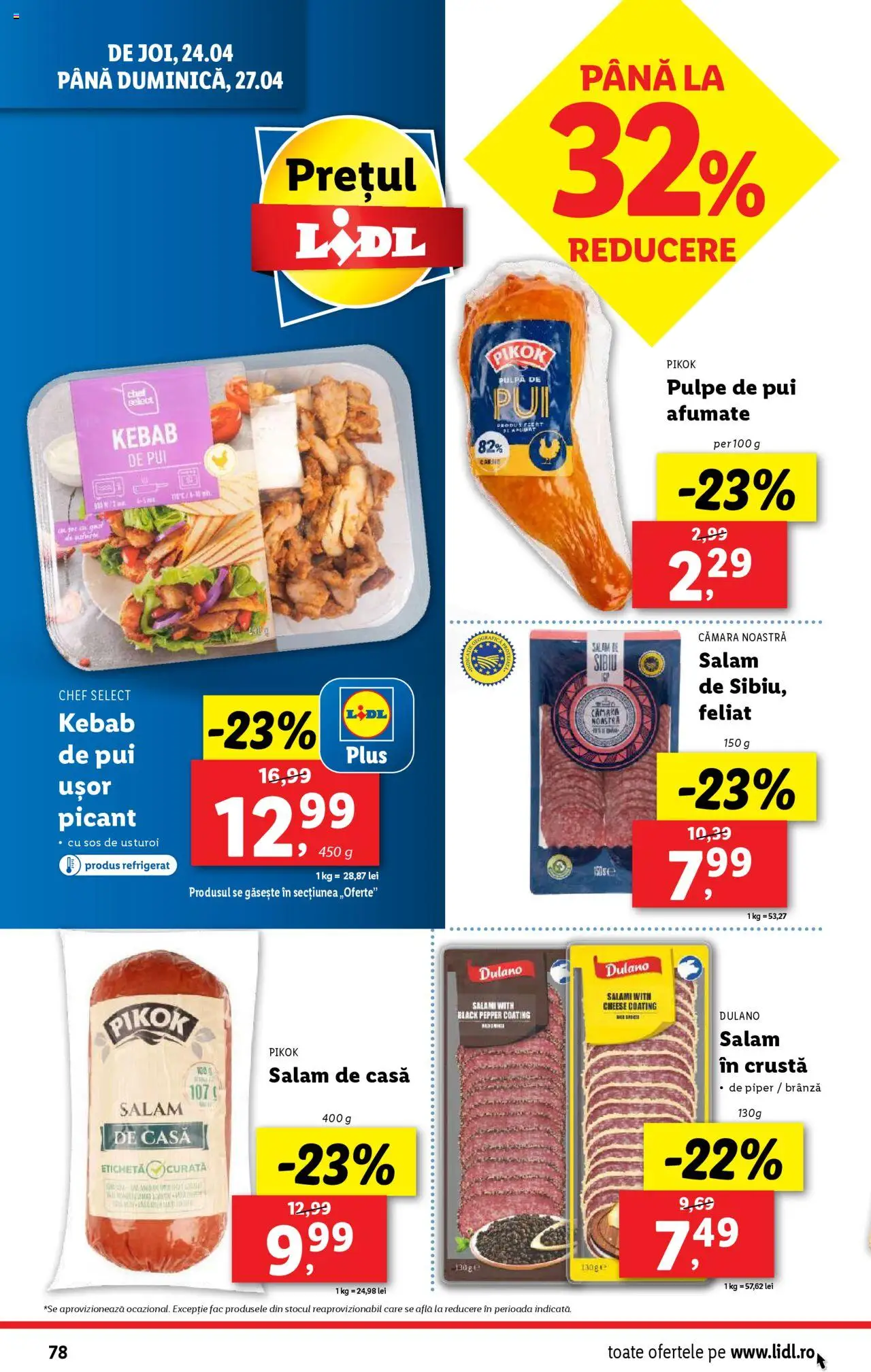 Catalog LIDL 22 - 27 Aprilie 2025 | Pagina 78 | Produse: Hacıyatmaz Kedi Oyuncağı, Brânză, Sos, Piper