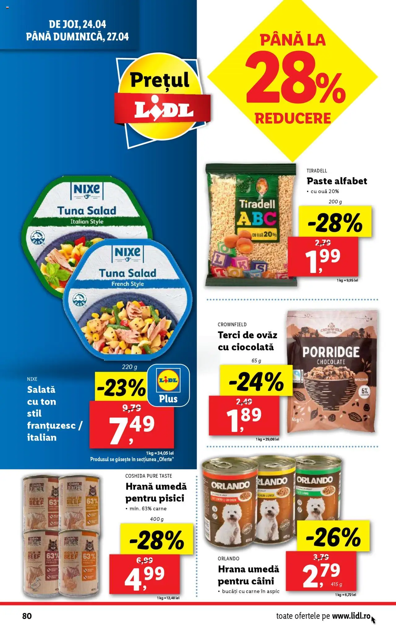 Catalog LIDL 22 - 27 Aprilie 2025 | Pagina 80 | Produse: Delgeç, Ouă, Ciocolată, Paste