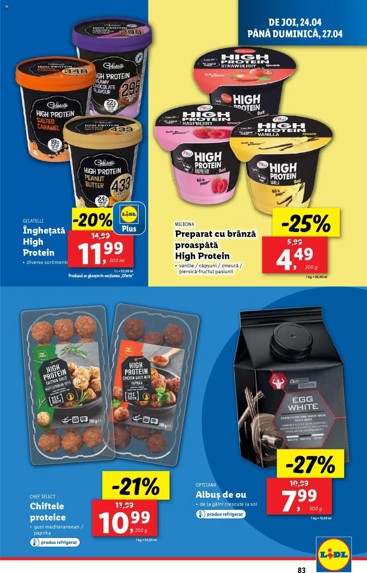 Catalog LIDL 22 - 27 Aprilie 2025 | Pagina 83 | Produse: Delgeç, Çarşaf, Brânză, Chiftele
