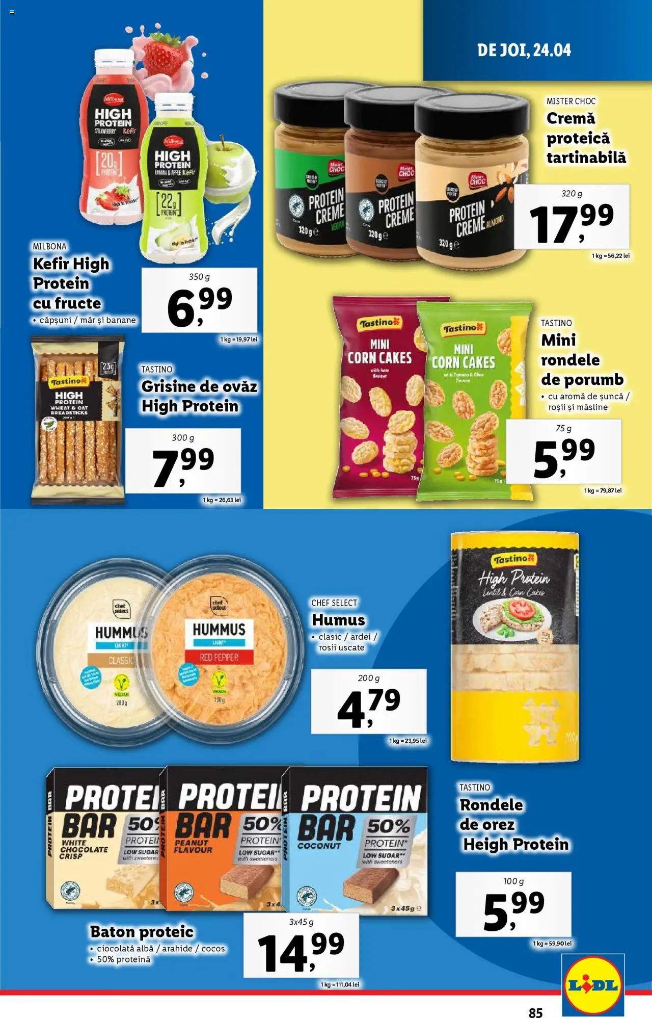 Catalog LIDL 22 - 27 Aprilie 2025 | Pagina 85 | Produse: Ardei, Șuncă, Kefir, Humus