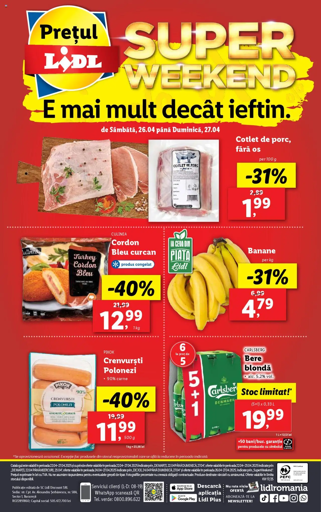 Catalog LIDL 22 - 27 Aprilie 2025 | Pagina 86 | Produse: Not defteri, Lait de coco, Rață, Banane