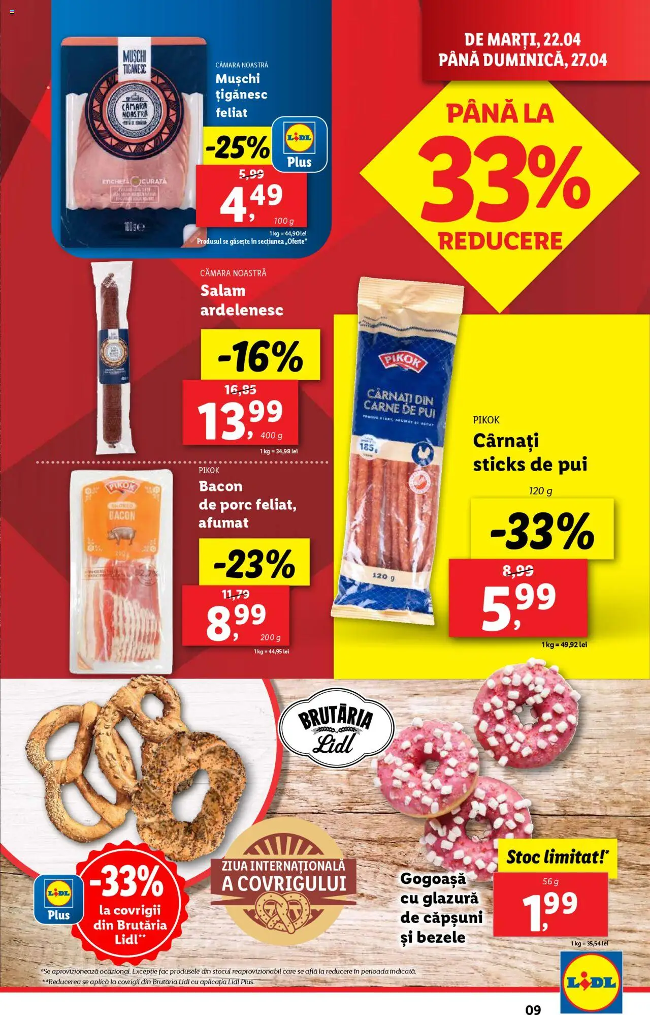 Catalog LIDL 22 - 27 Aprilie 2025 | Pagina 9 | Produse: Bacon, Salam, Carne De Pui, Cârnați