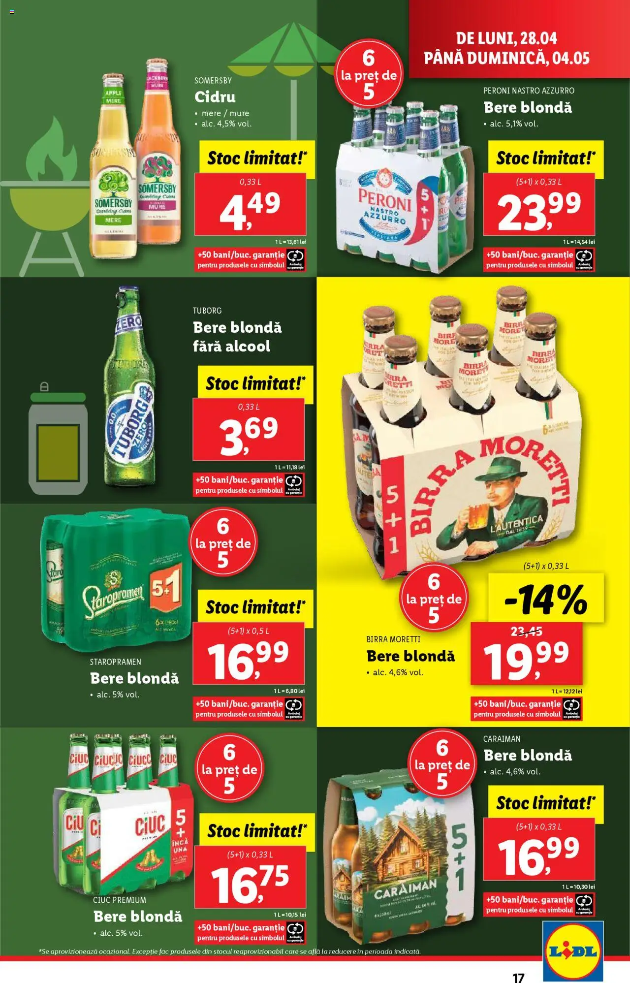 Catalog LIDL 28 Aprilie - 4 Mai 2025 | Pagina 17 | Produse: Apple, Bere, Mere