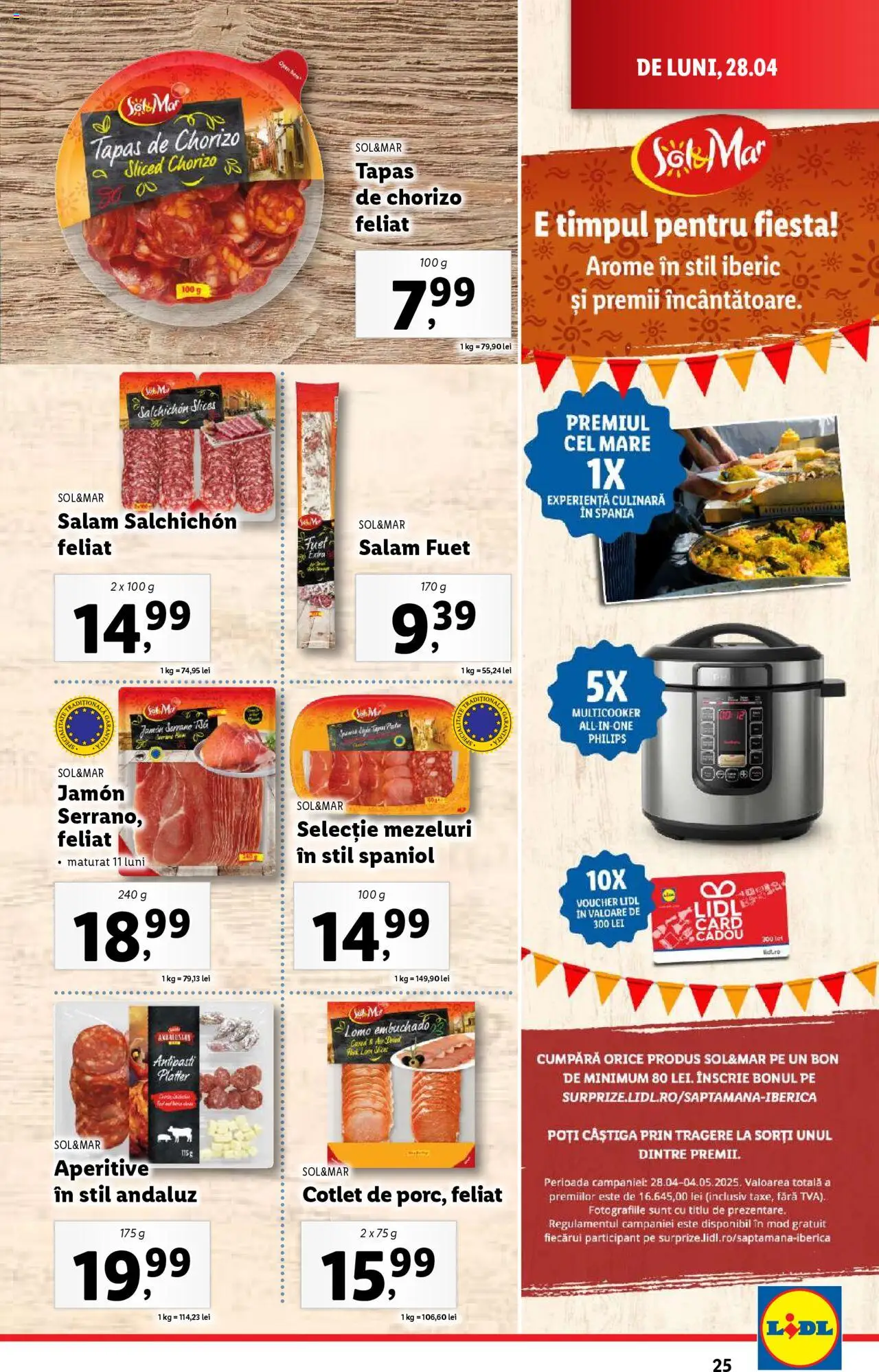 Catalog LIDL 28 Aprilie - 4 Mai 2025 | Pagina 25 | Produse: Enginar, Lait de coco, Salam