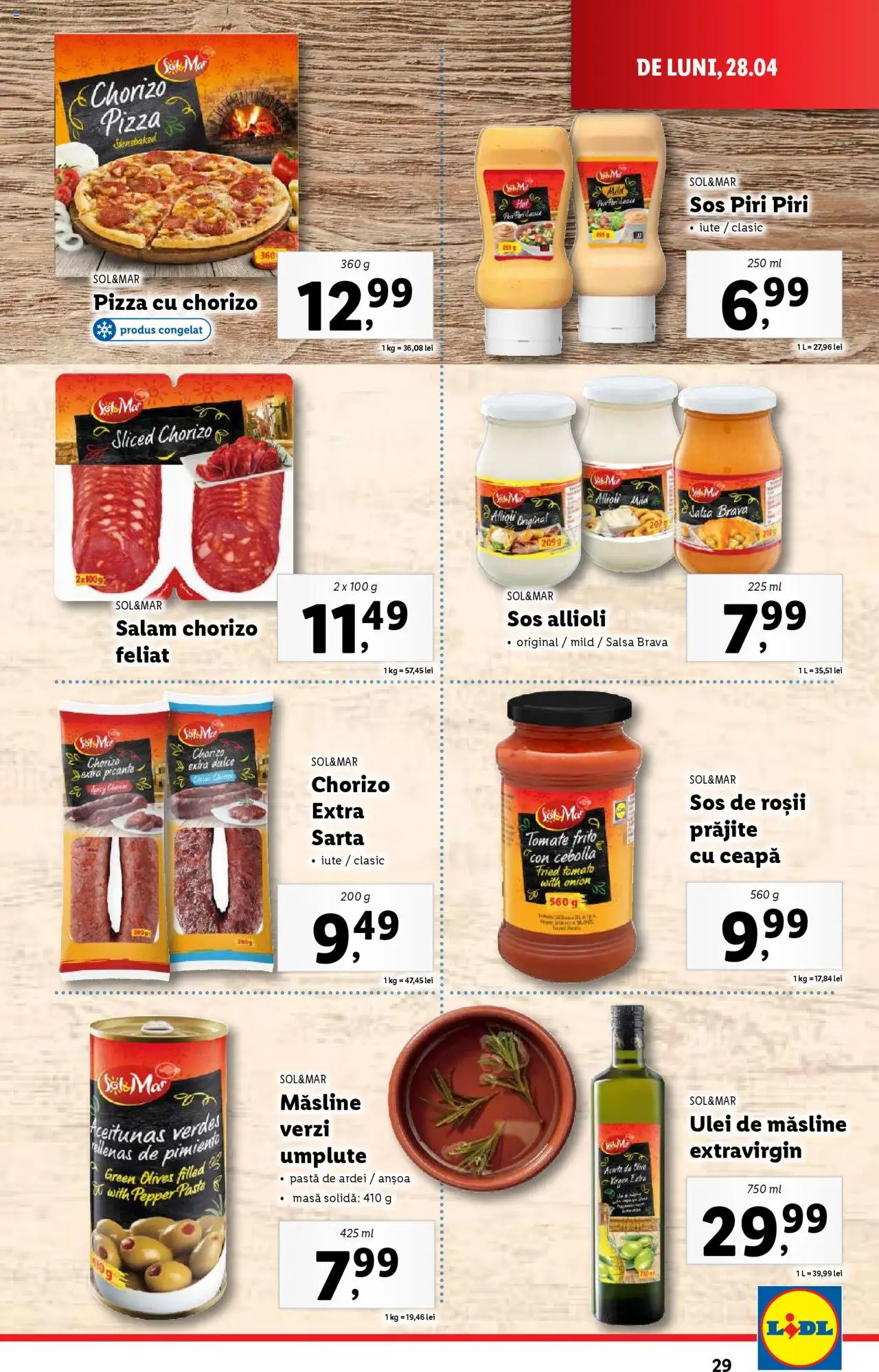 Catalog LIDL 28 Aprilie - 4 Mai 2025 | Pagina 29 | Produse: Brokoli, Salam, Ceapă, Sos
