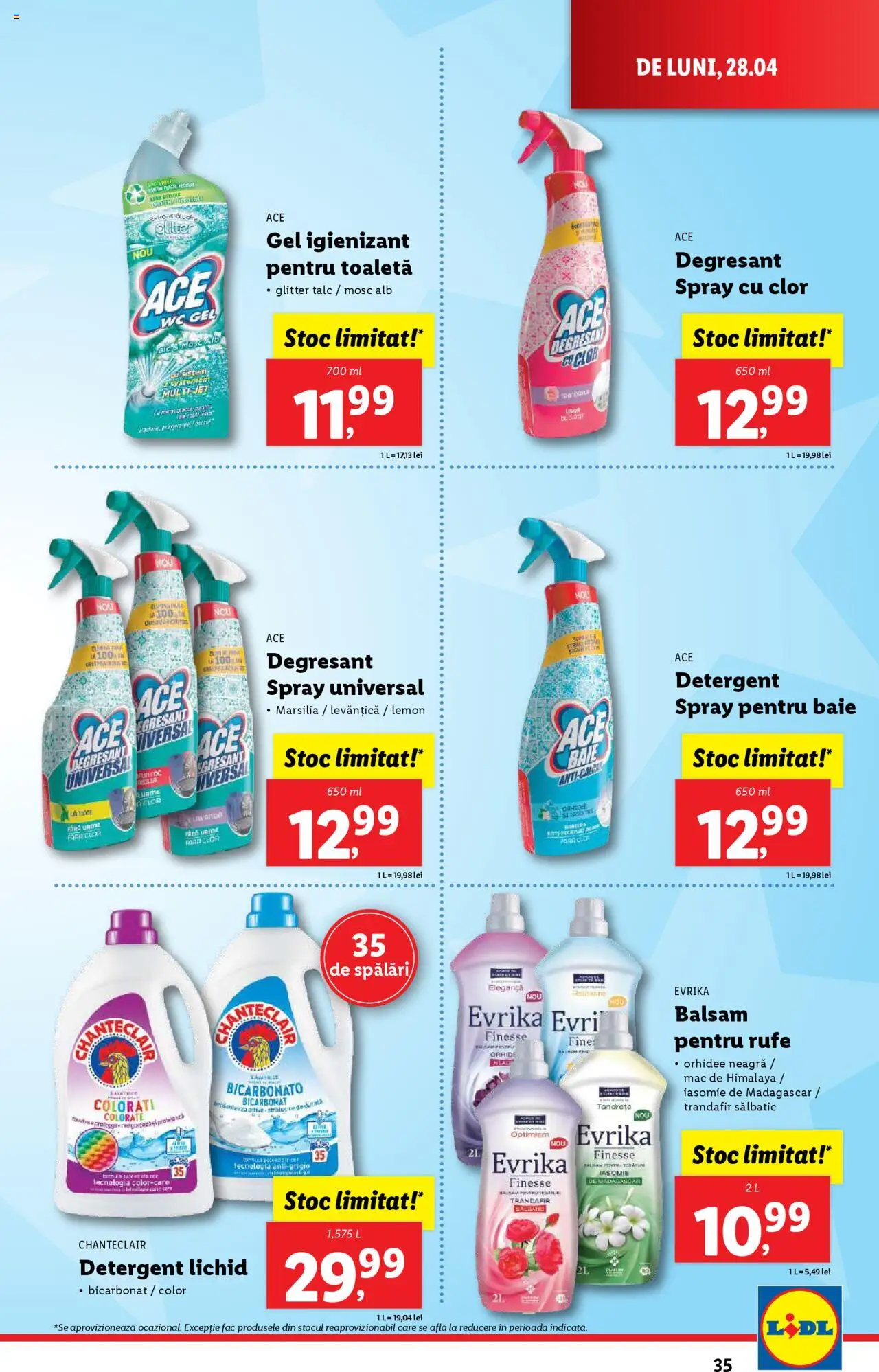 Catalog LIDL 28 Aprilie - 4 Mai 2025 | Pagina 35 | Produse: Trandafir, Orhidee, Balsam, Detergent