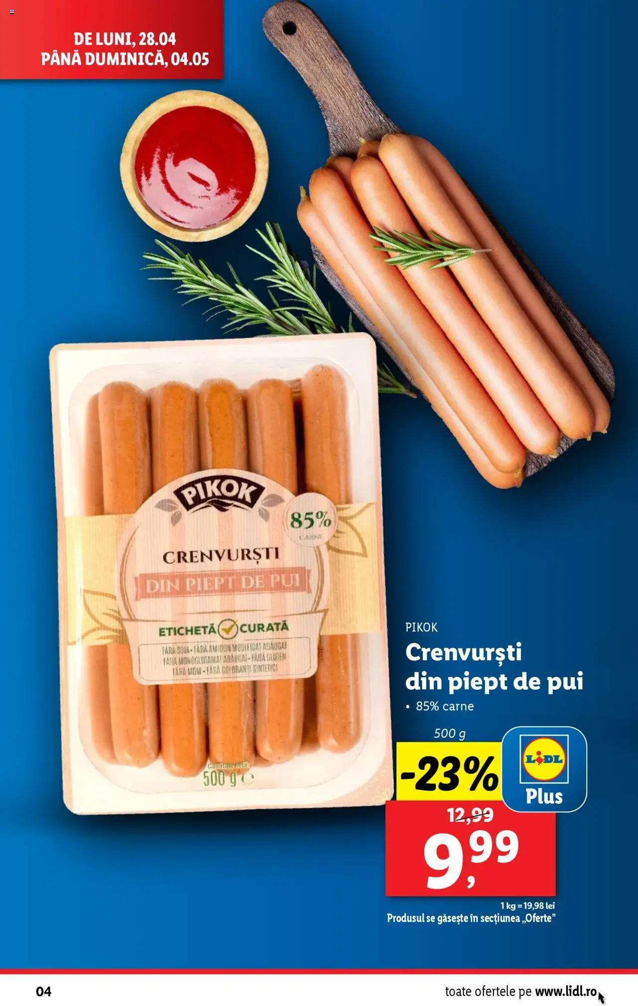 Catalog LIDL 28 Aprilie - 4 Mai 2025 | Pagina 4 | Produse: Hacıyatmaz Kedi Oyuncağı, Crenvurști
