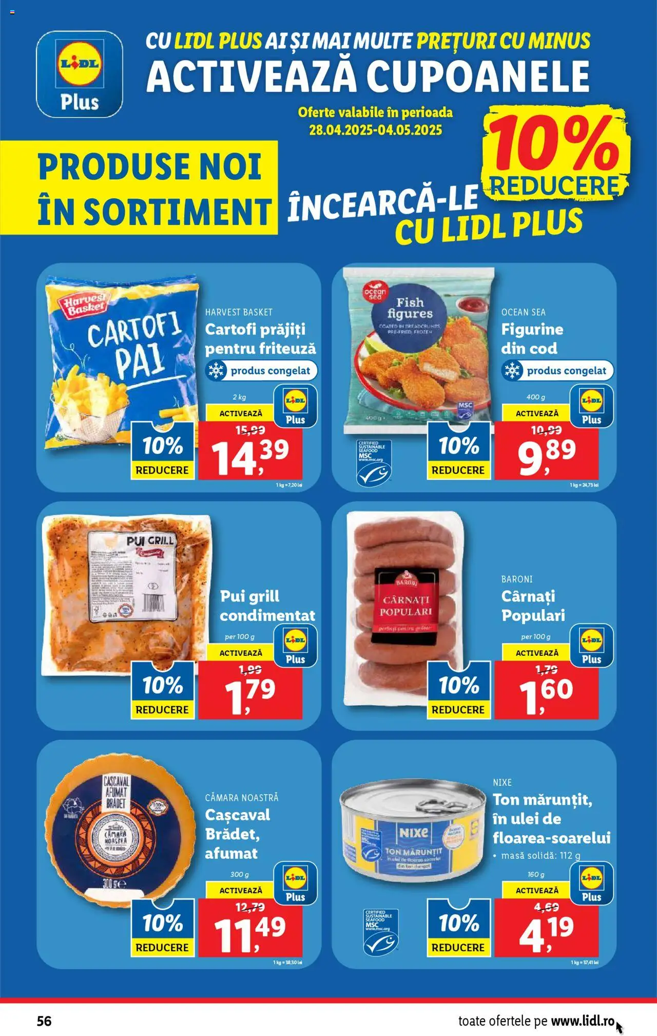 Catalog LIDL 28 Aprilie - 4 Mai 2025 | Pagina 56 | Produse: Grill, Masă, Ulei, Cârnați