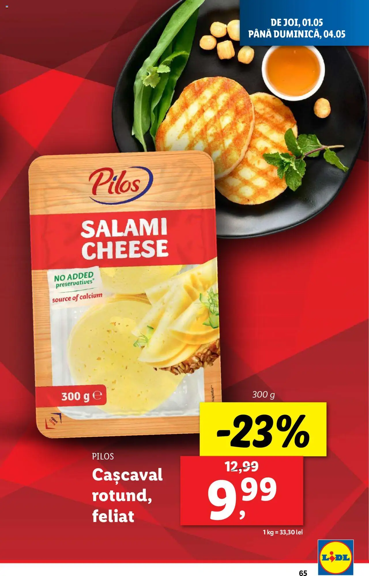 Catalog LIDL 28 Aprilie - 4 Mai 2025 | Pagina 65 | Produse: Toplar, Cașcaval