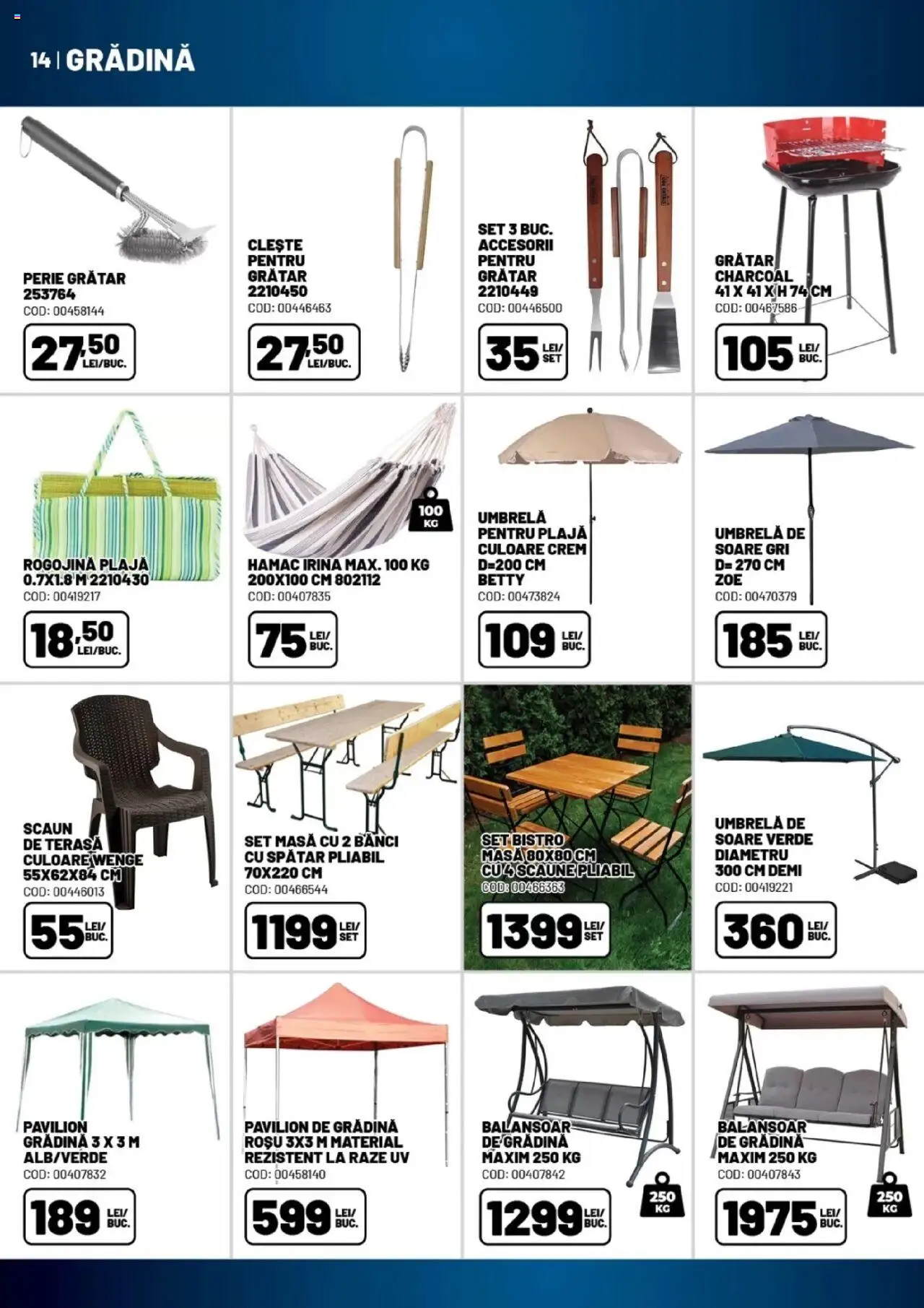Catalog Ambient 15 Aprilie - 22 Mai 2025 | Pagina 14 | Produse: Grătar, Masă, Pavilion, Rogojină