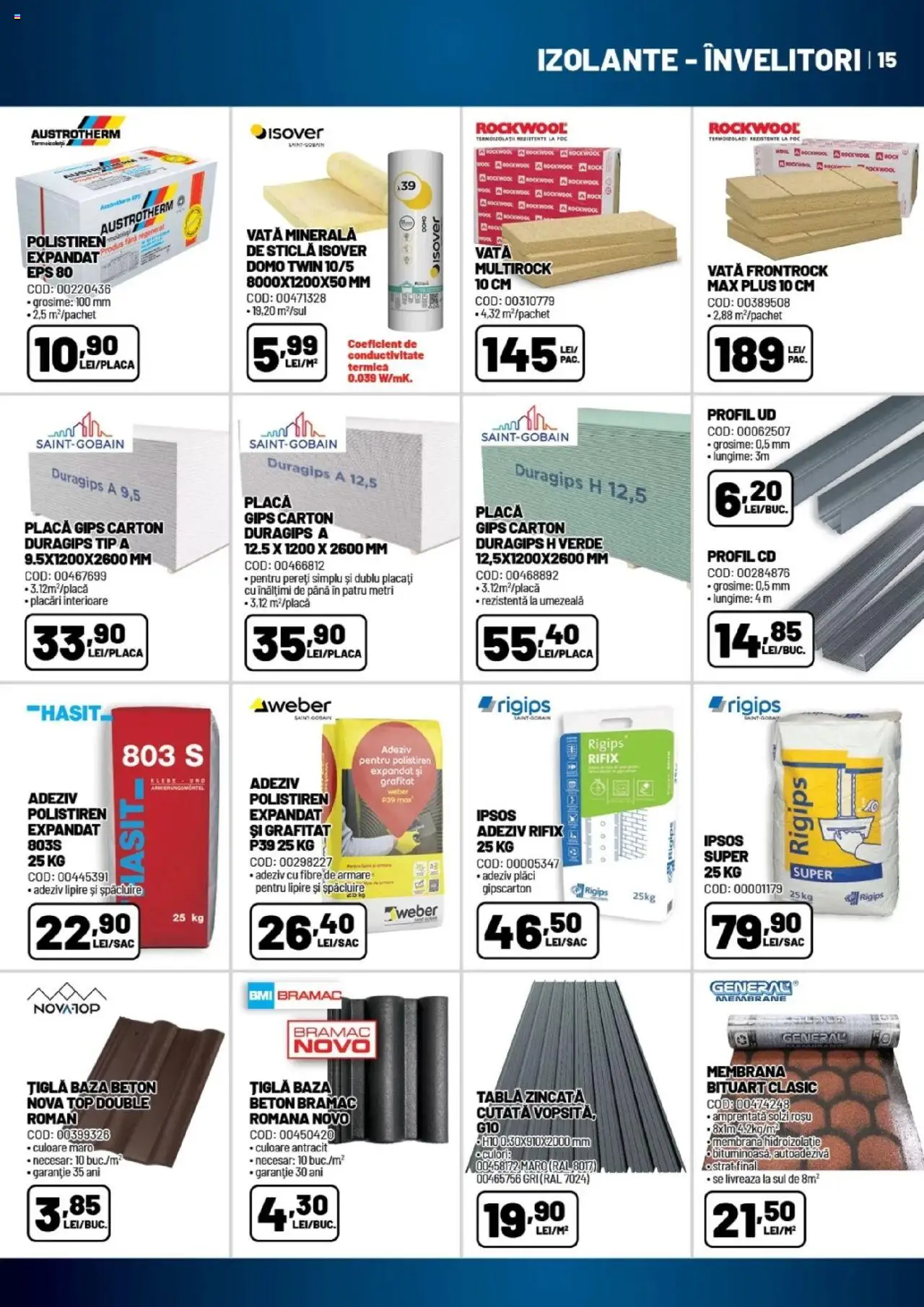 Catalog Ambient 15 Aprilie - 22 Mai 2025 | Pagina 15 | Produse: Top, Tablă, Polistiren, Adeziv