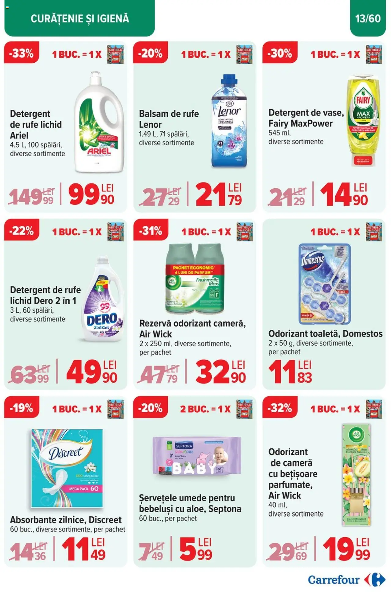 Catalog Carrefour 23 Aprilie - 6 Mai 2025 | Pagina 13 | Produse: Cameră, Aloe vera, Balsam de rufe, Absorbante