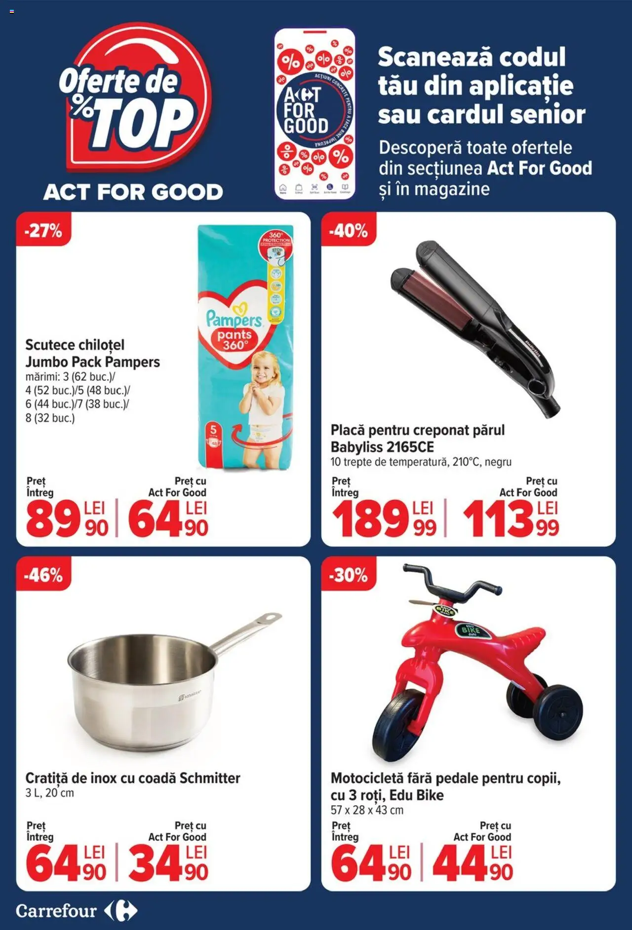 Catalog Carrefour 23 Aprilie - 6 Mai 2025 | Pagina 20 | Produse: Cratiță, Scutece
