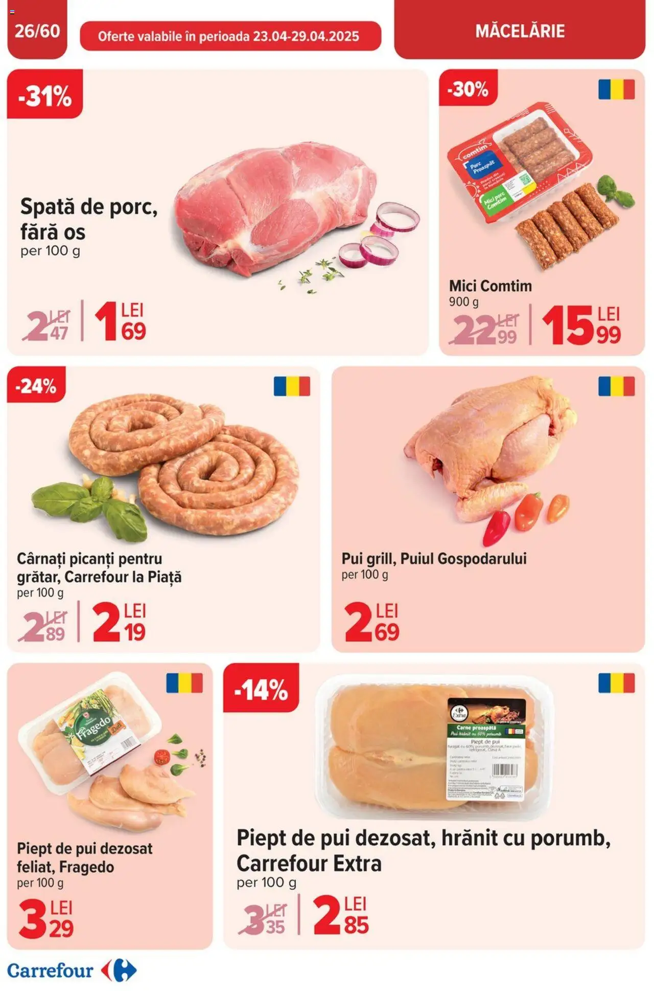 Catalog Carrefour 23 Aprilie - 6 Mai 2025 | Pagina 28 | Produse: Hacıyatmaz Kedi Oyuncağı, Mici, Porumb, Cârnați