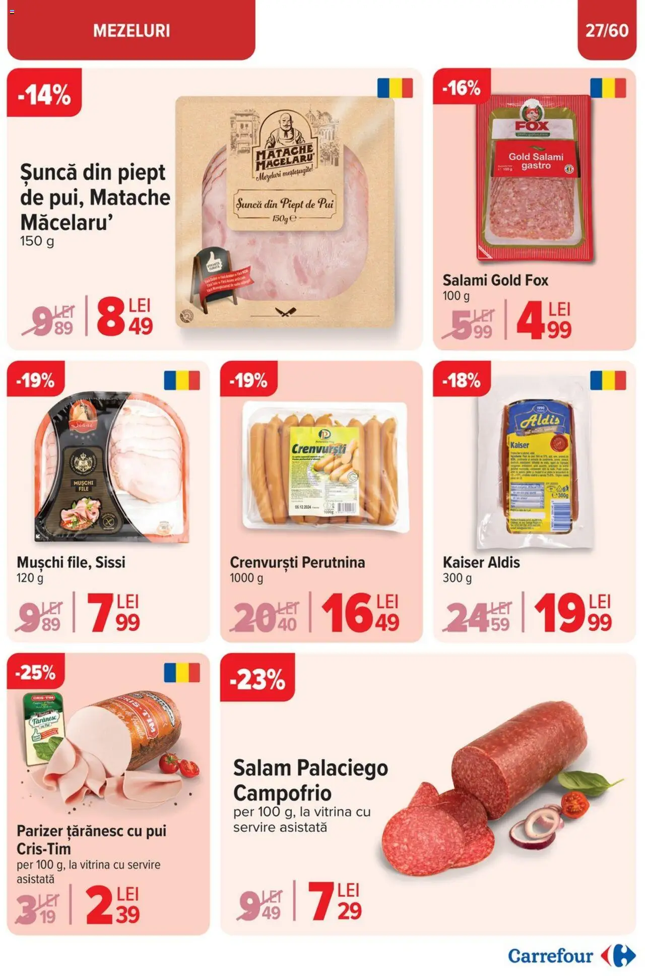 Catalog Carrefour 23 Aprilie - 6 Mai 2025 | Pagina 29 | Produse: Hacıyatmaz Kedi Oyuncağı, Crenvurști, Salam, Șuncă